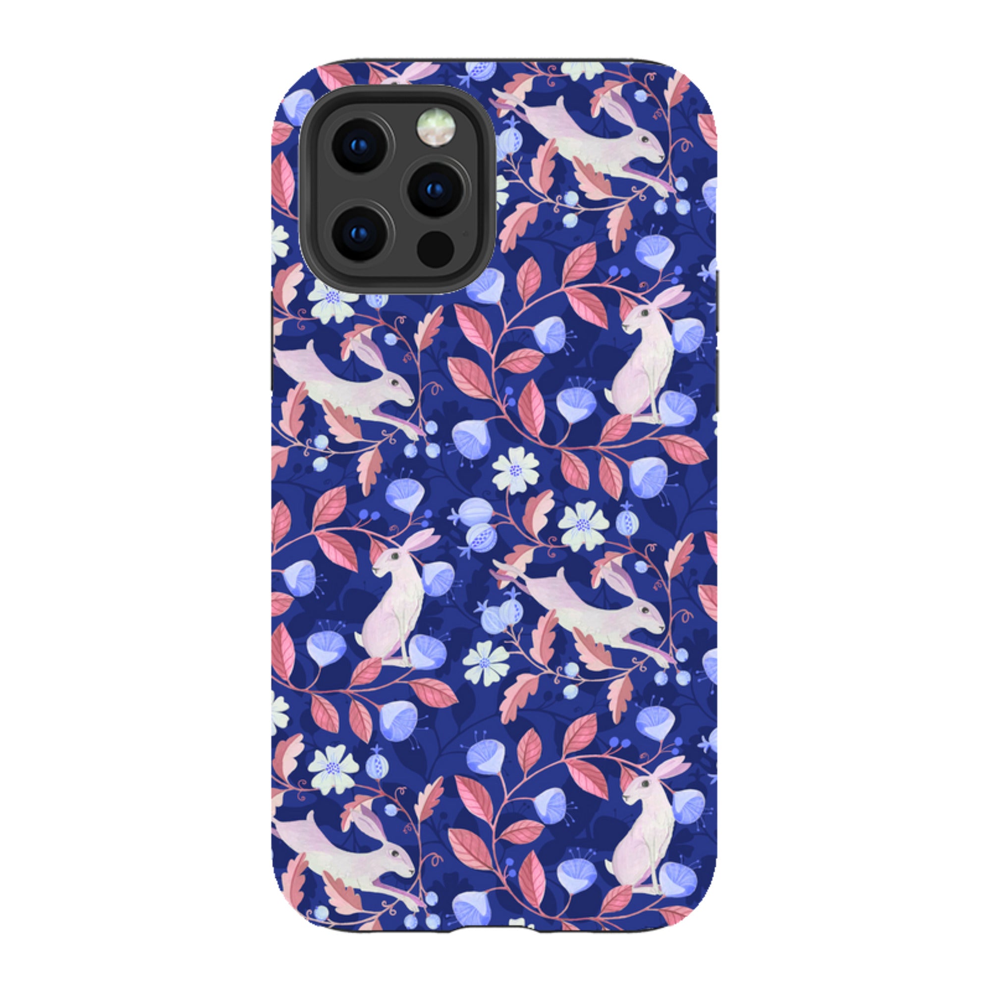 iPhone Tough Case - Hare Pattern By Bex Parkin