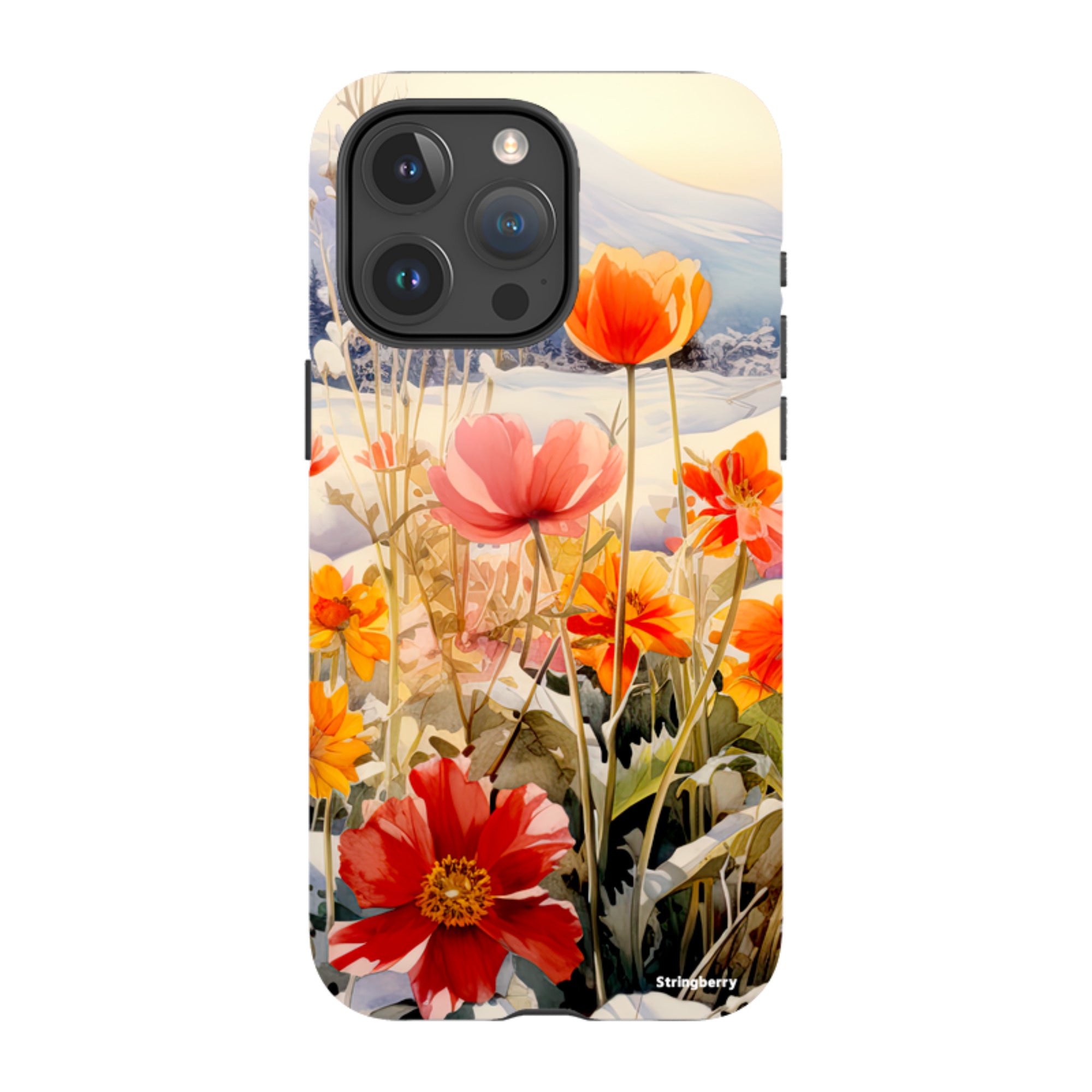 iPhone Tough Case - Winter Wild Flowers II