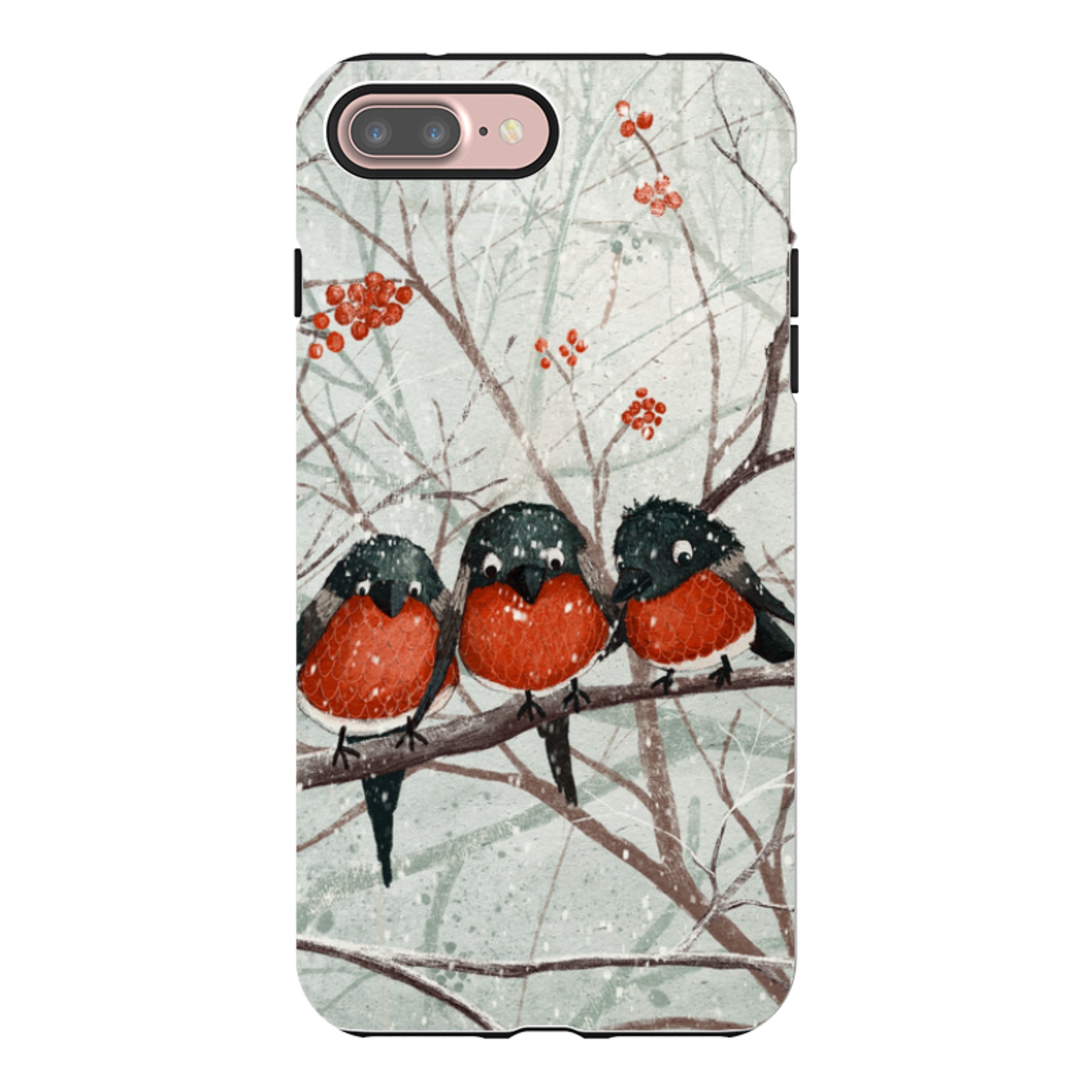 iPhone Tough Case - Frosted Branches By Maja Lindberg