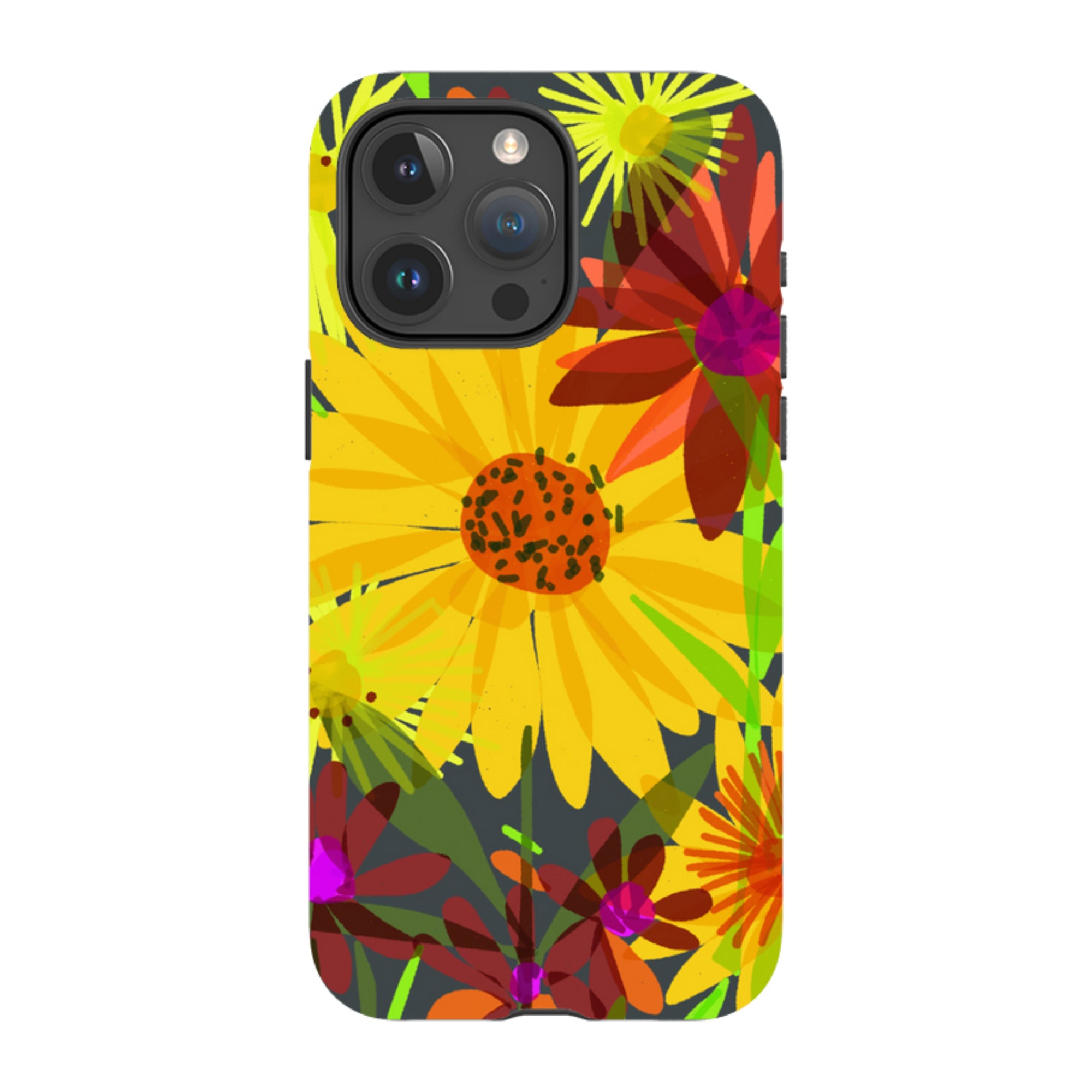 iPhone Tough Case - Sunflowers By Sarah Campbell