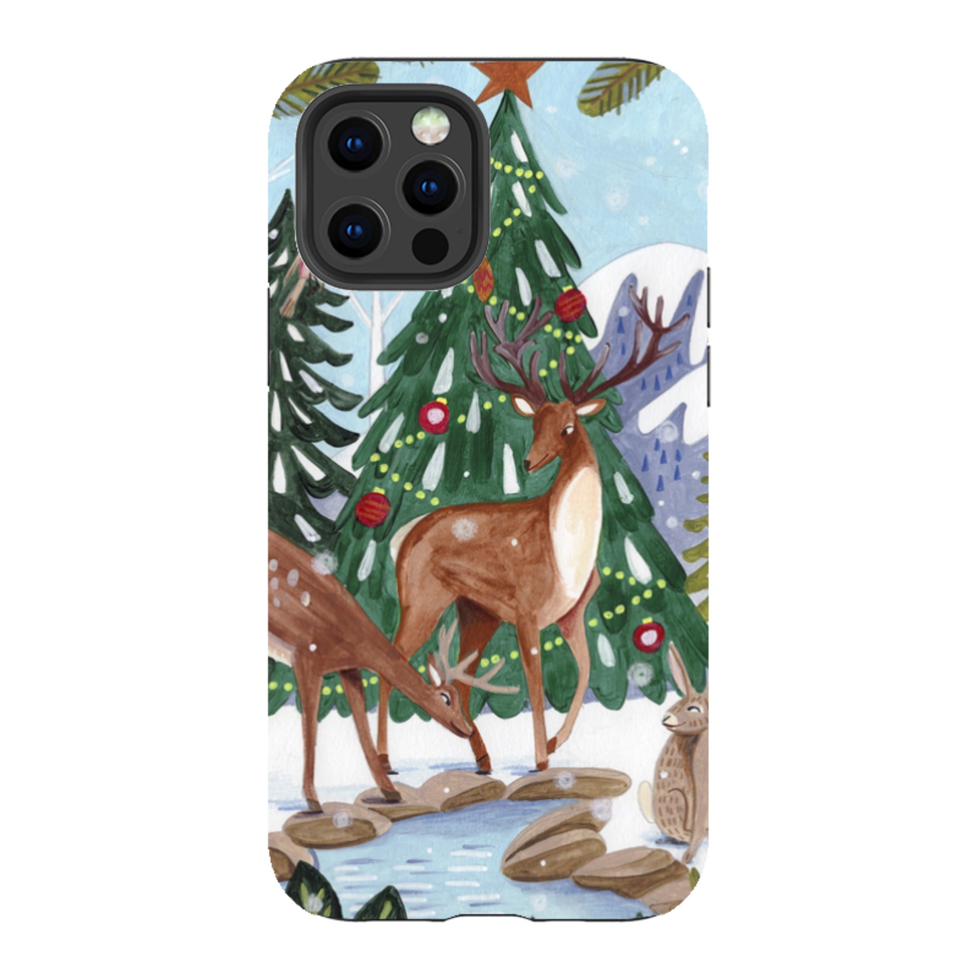 iPhone Tough Case - Winter Forest By Caroline Bonne Muller