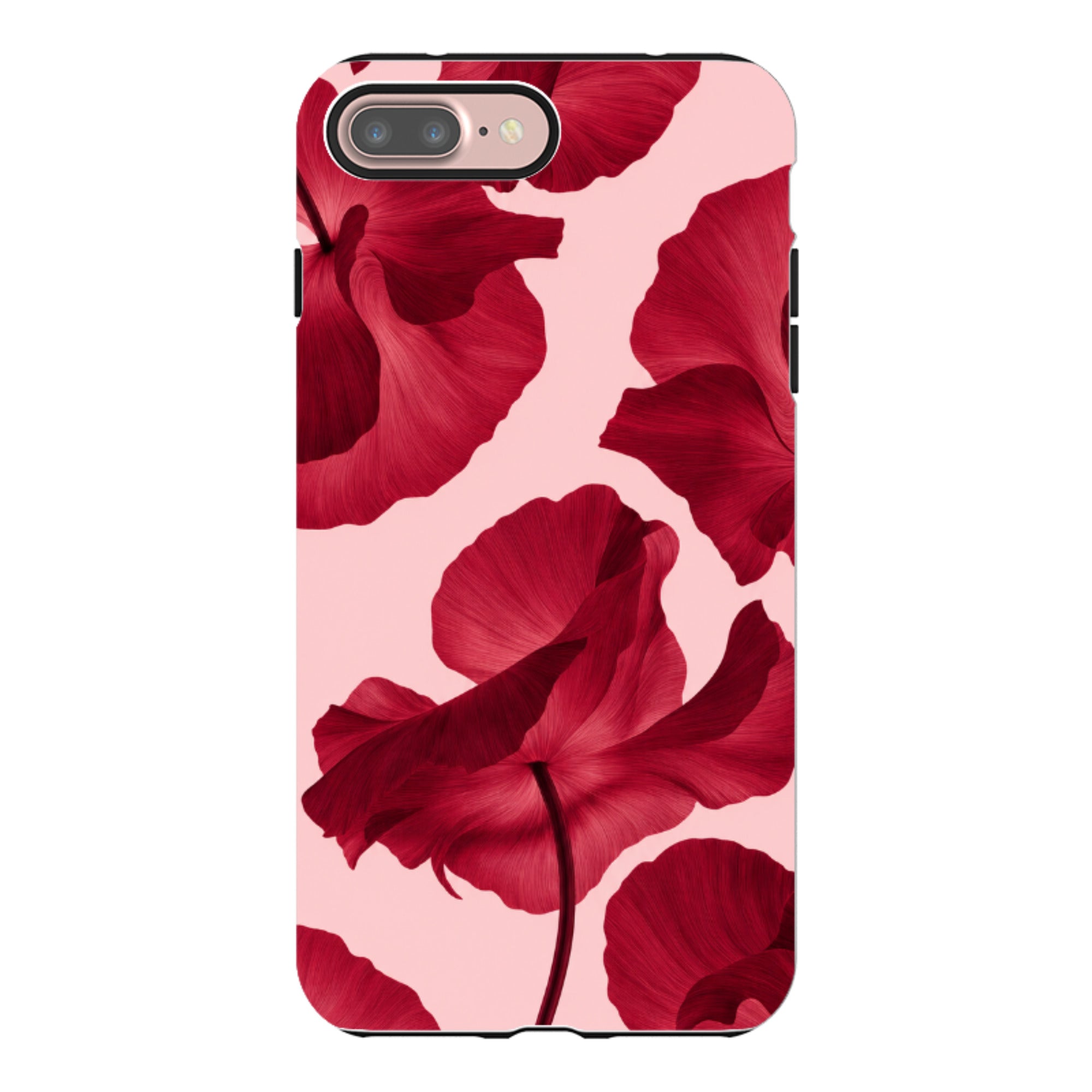 iPhone Tough Case - Burgundy Poppy