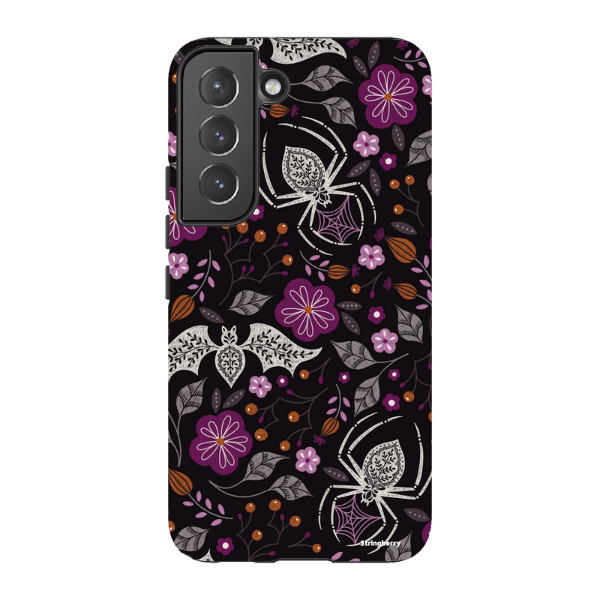 Samsung Tough Case - SpiderBat Pattern Black By Jenny Zemanek