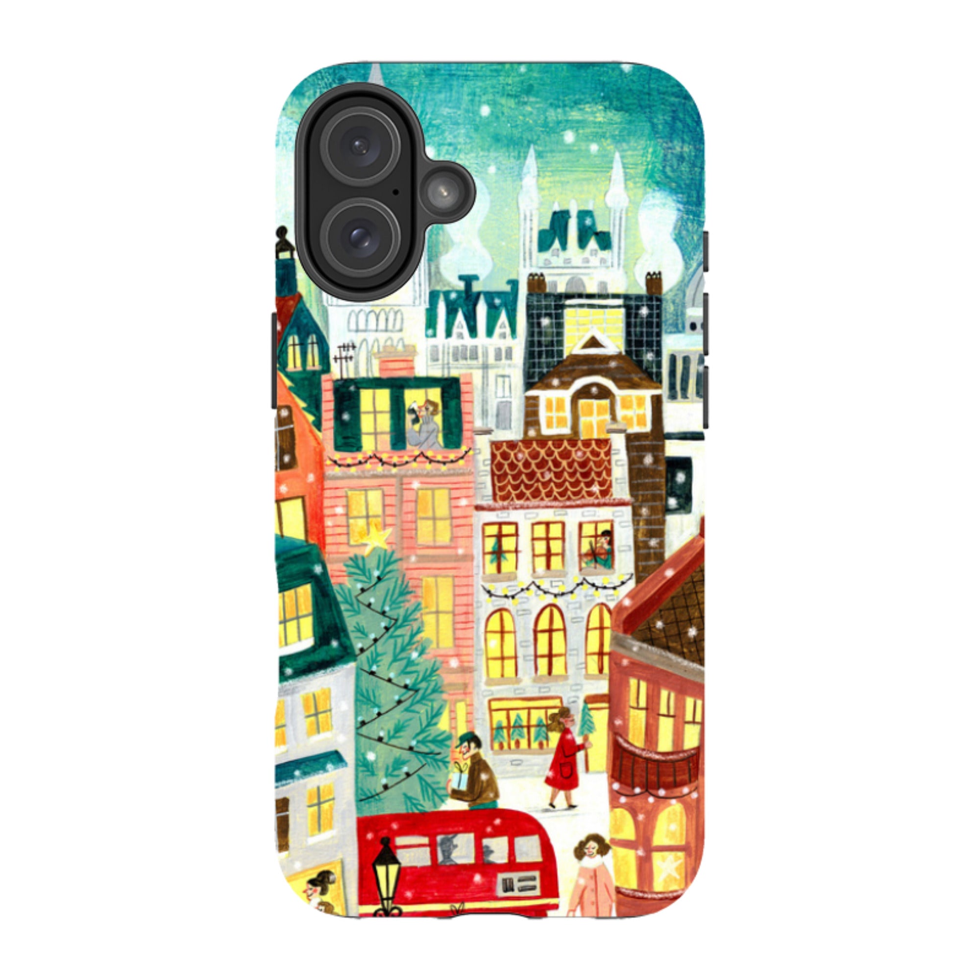 iPhone Tough Case - Xmas In London By Caroline Bonne Muller