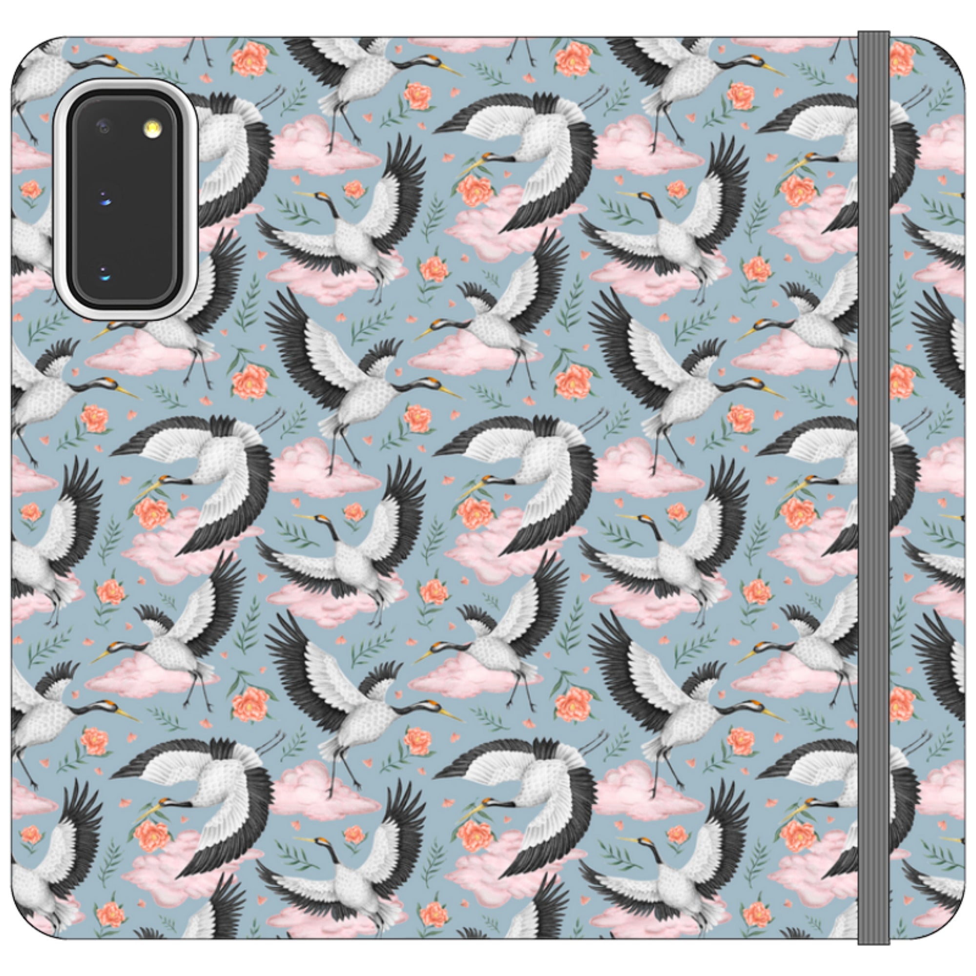 Flight of the Cranes Wallet Case By Catherine Rowe