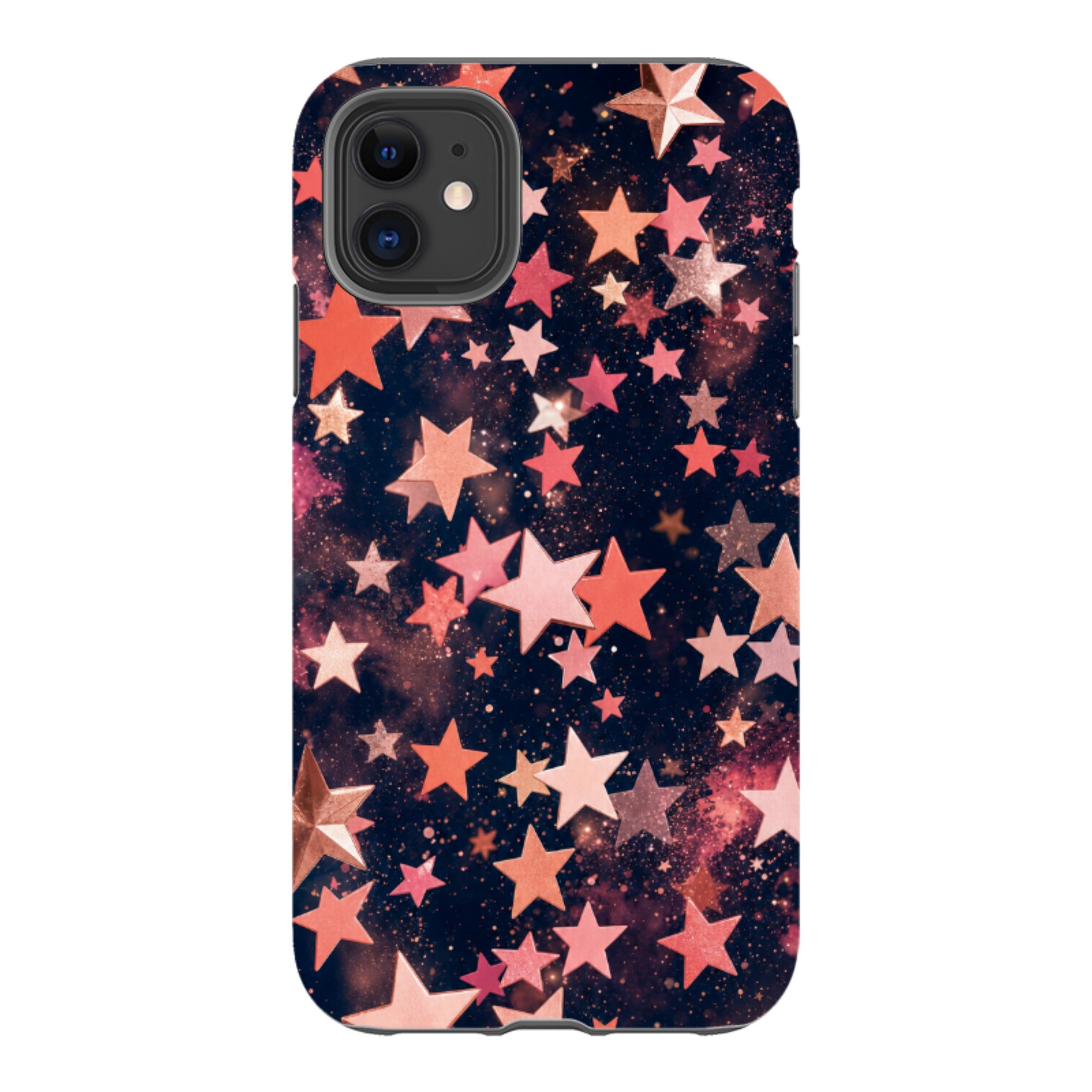 iPhone Tough Case - Rose Gold Galaxy Star