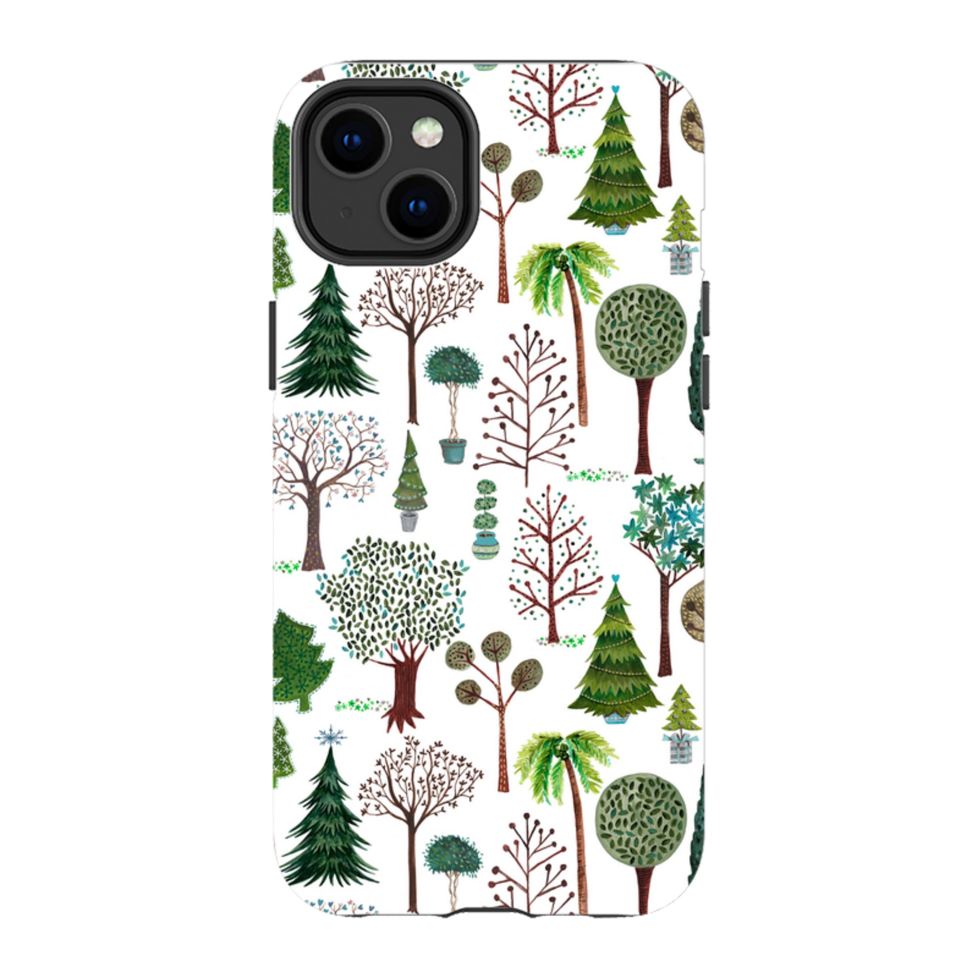 iPhone MagSafe Tough Case -  Xmas Trees By Caroline Bonne Muller