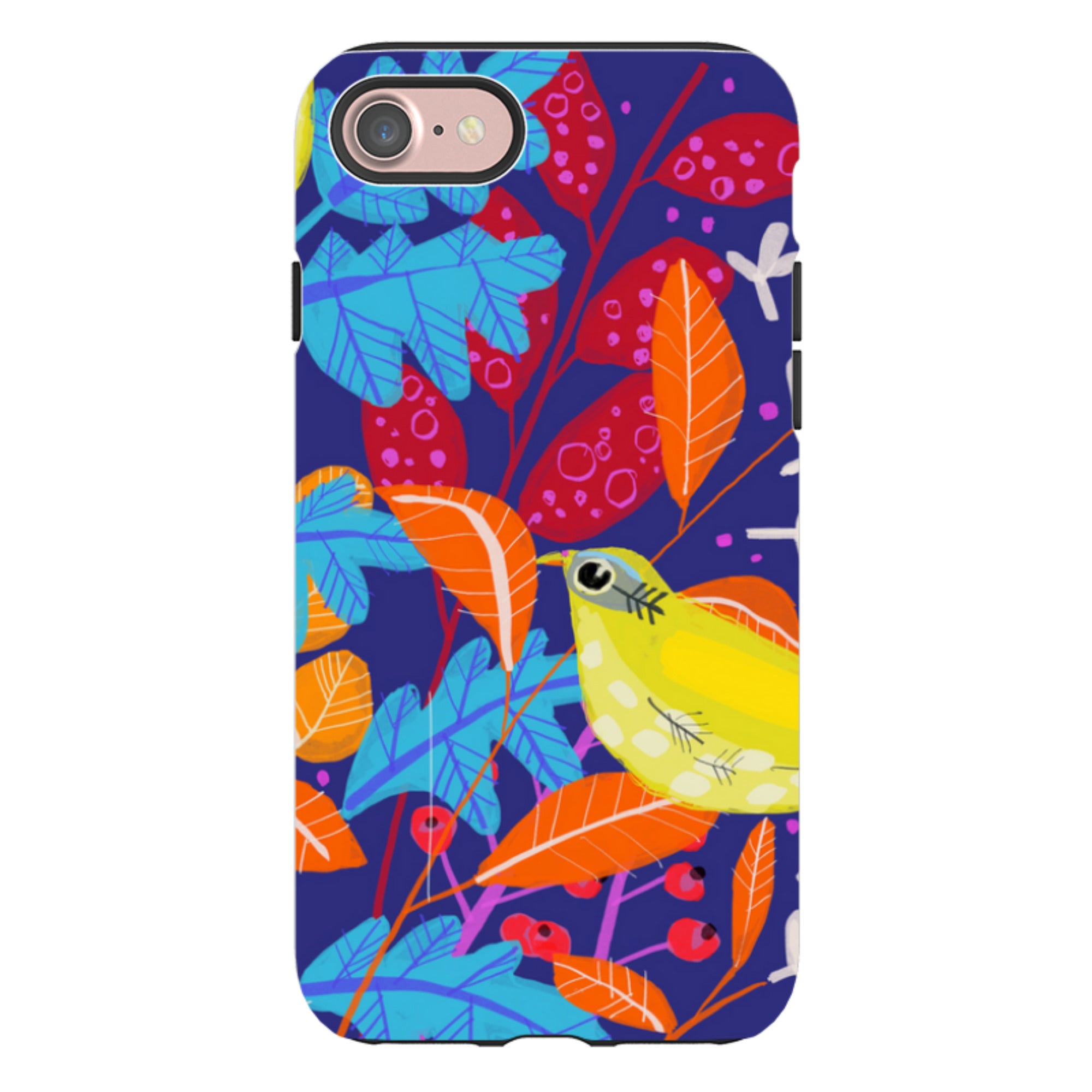 iPhone Tough Case - Yellow Bird By Claire West