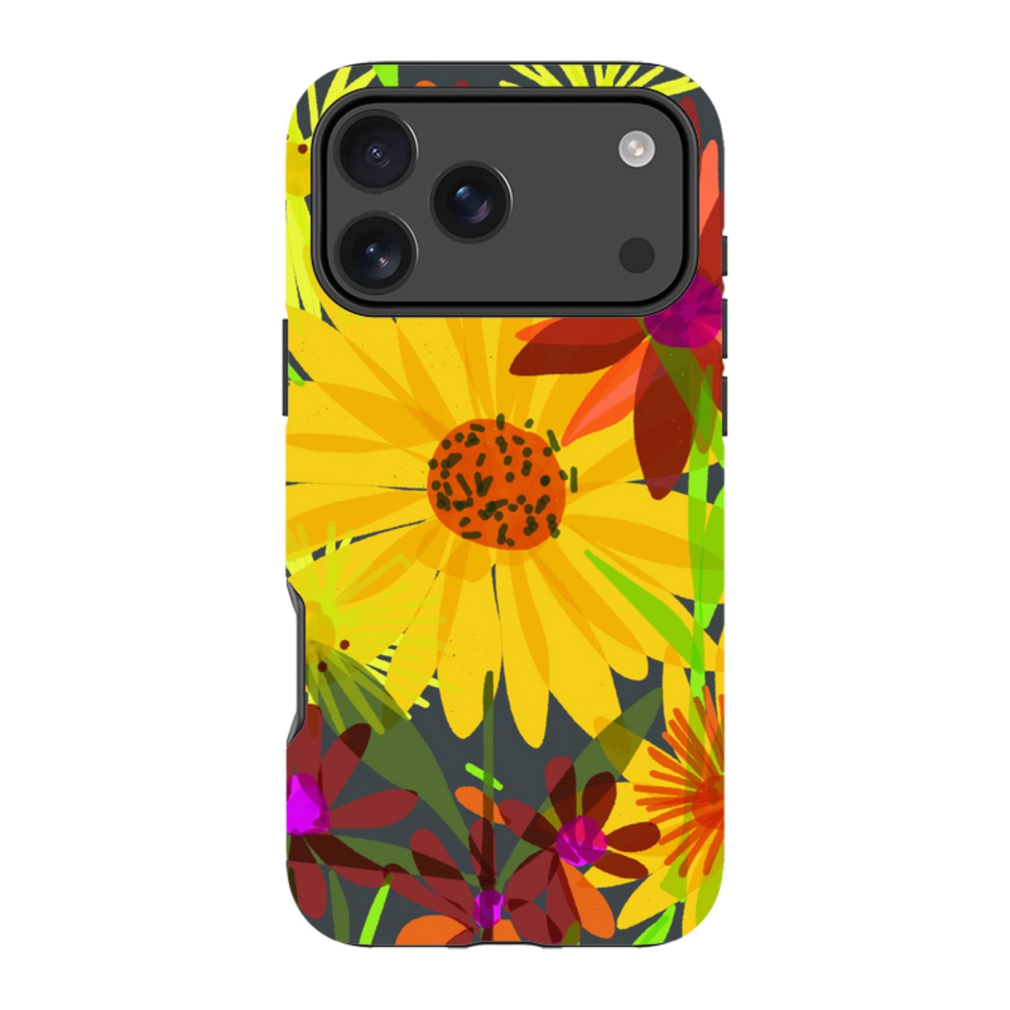 iPhone Tough Case - Sunflowers By Sarah Campbell