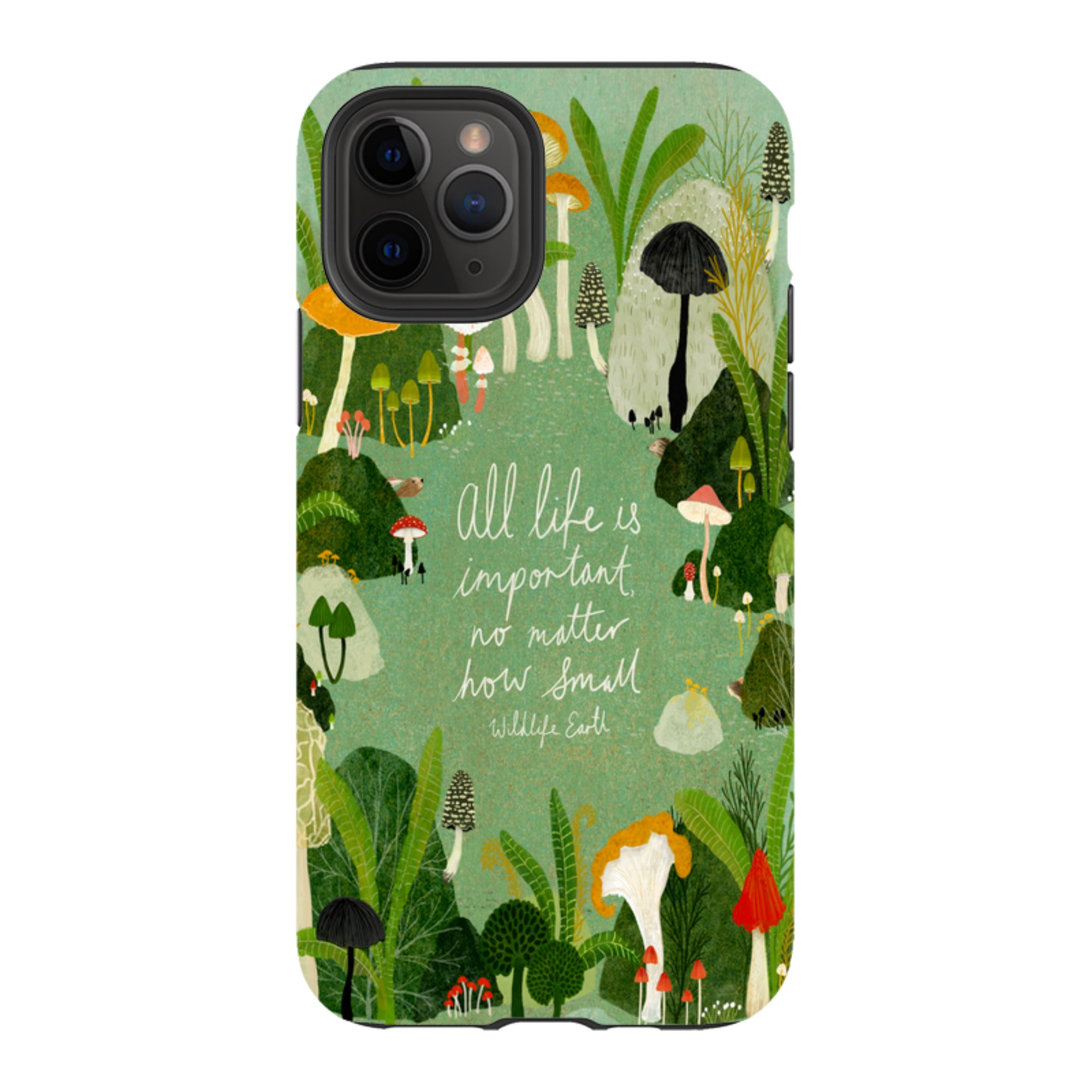 iPhone Tough Case - Wildlife Text By Katherine Quinn