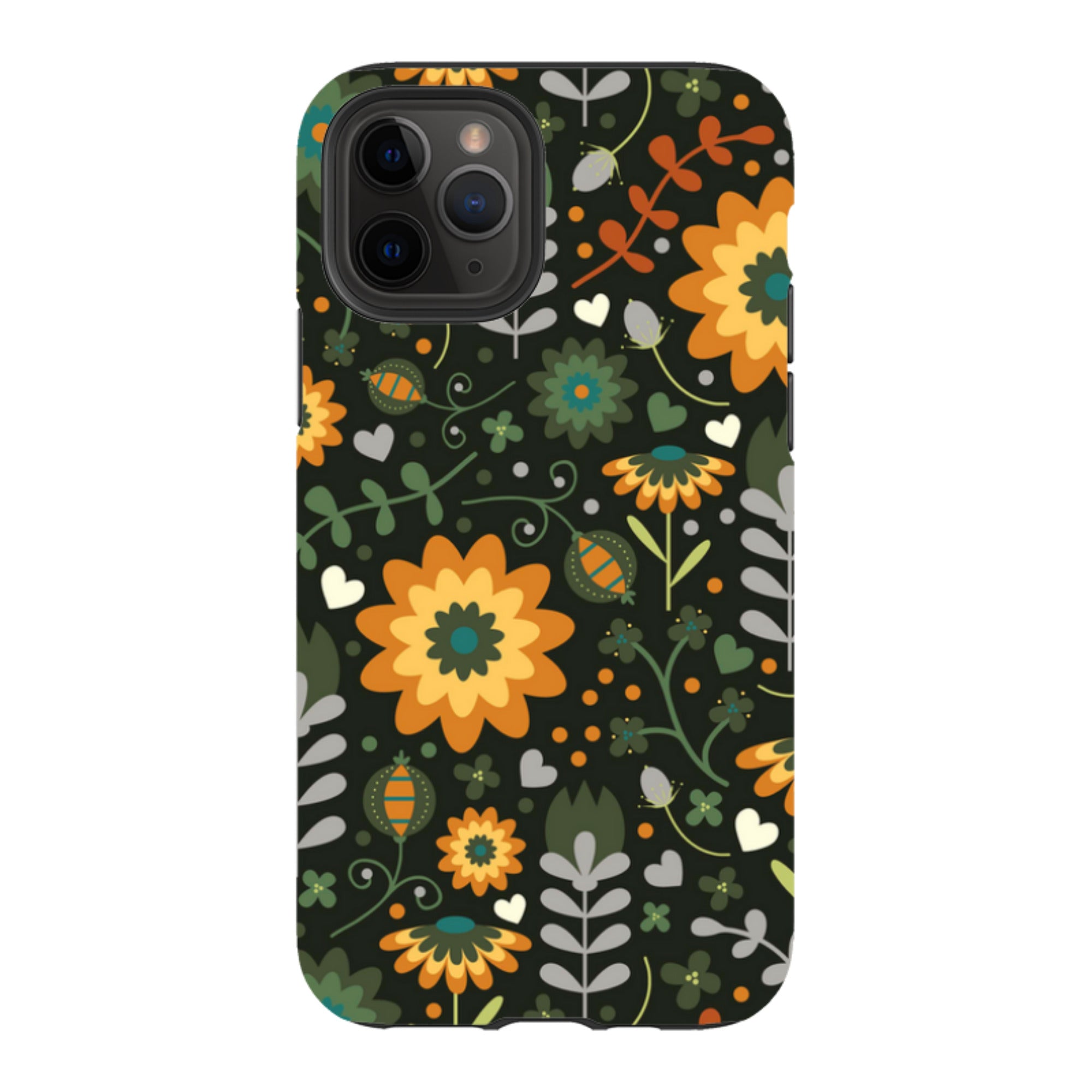 iPhone Tough Case - Dark Floral By Suzy Taylor