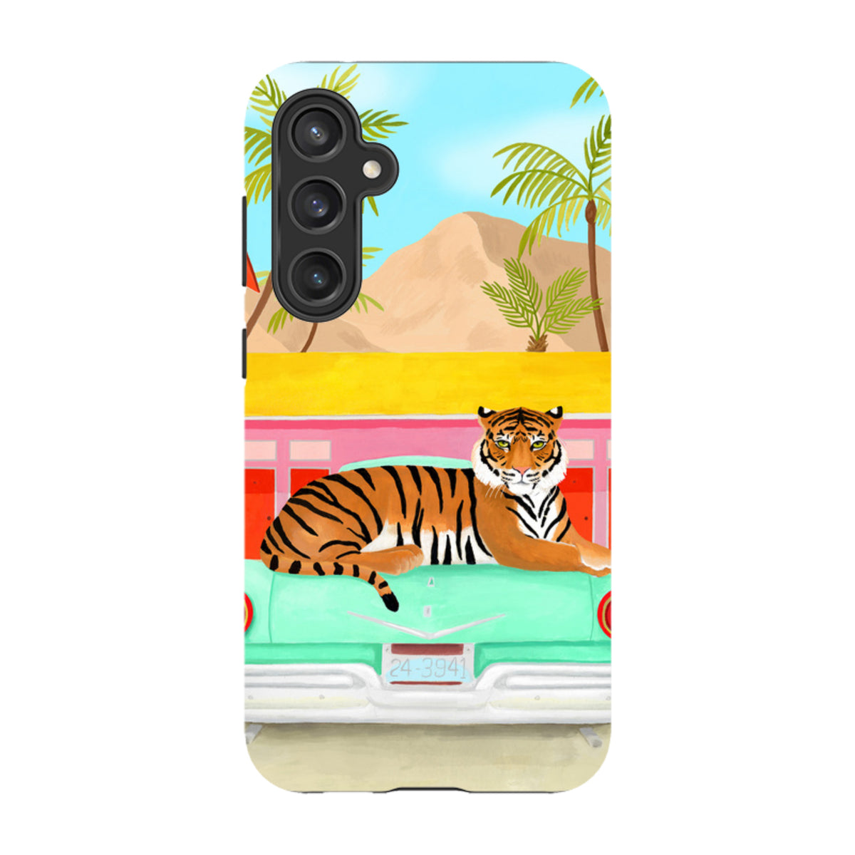 Samsung Tough Case - Palm Motel Tiger By Bex Parkin