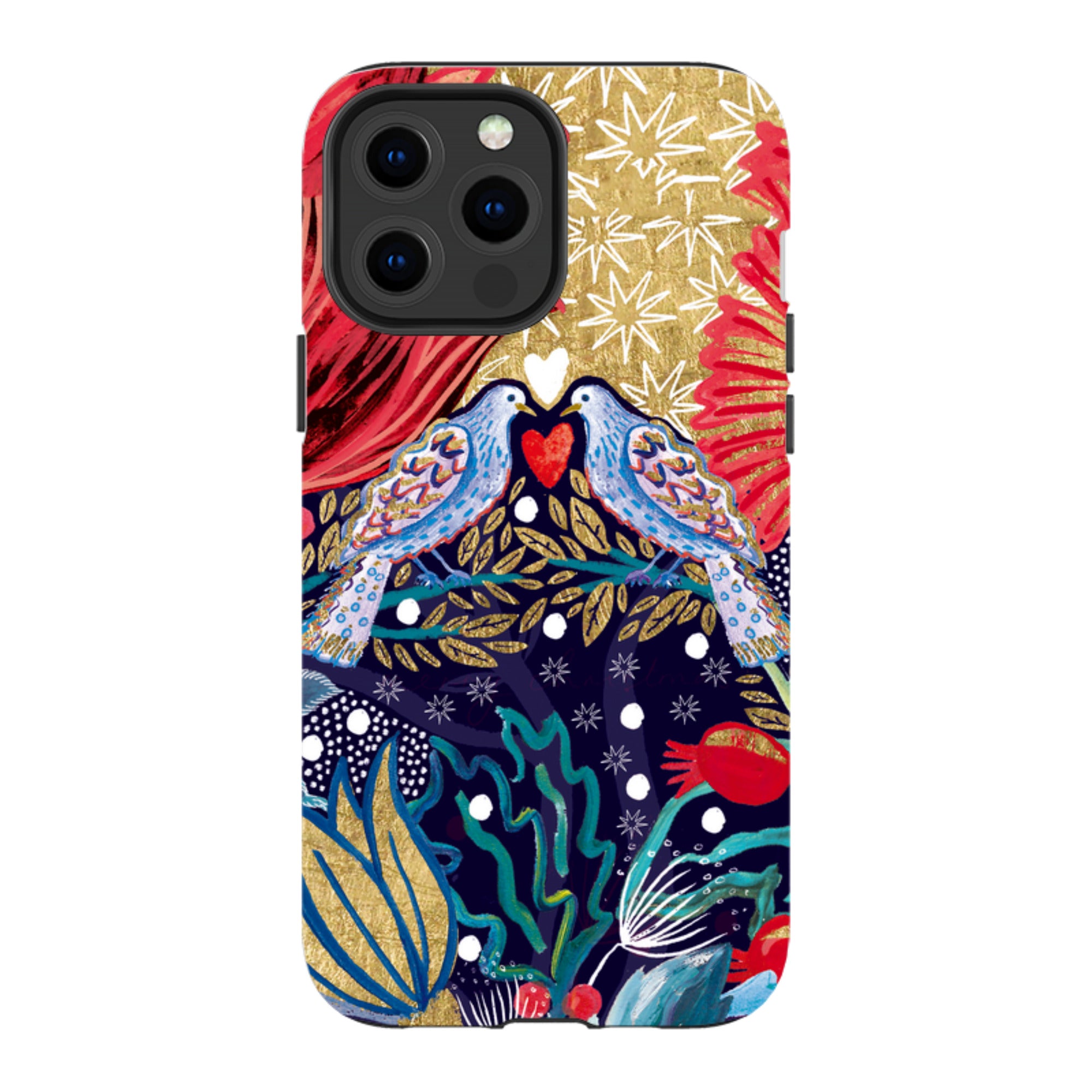 iPhone MagSafe Tough Case - Turtle Doves By Emma Frances Grant