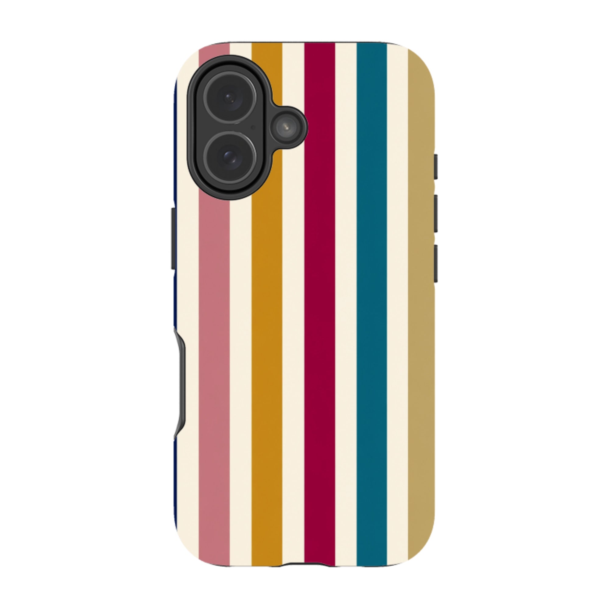 iPhone Tough Case - Mustard Gold Stripe