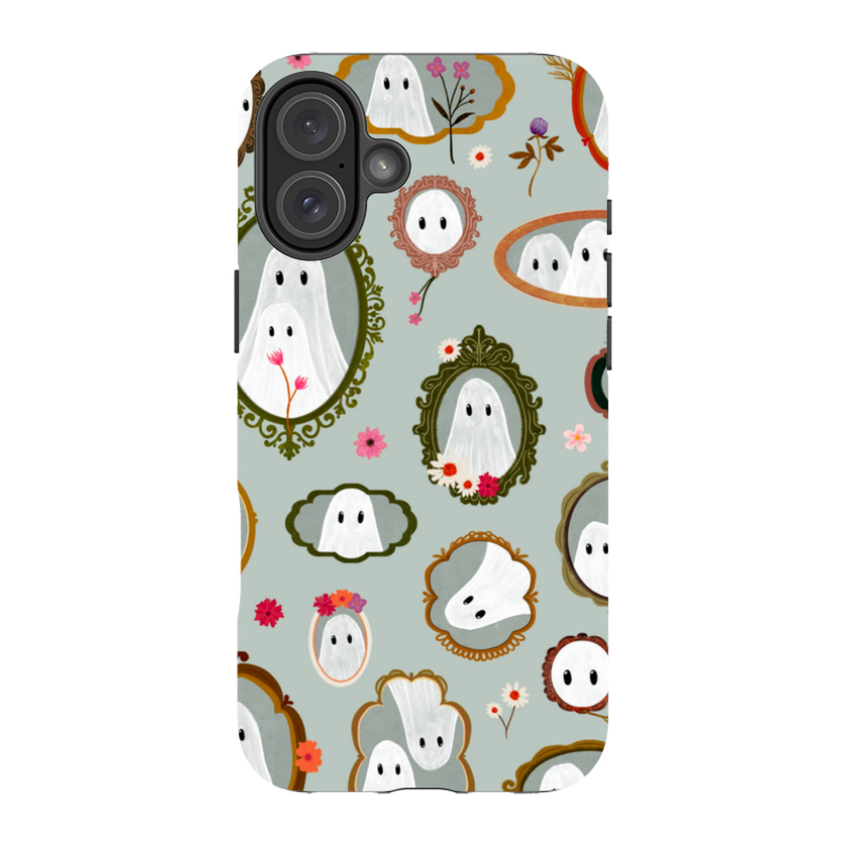iPhone Tough Case - Framed Ghosts - Dusty Gourd By Katherine Quinn