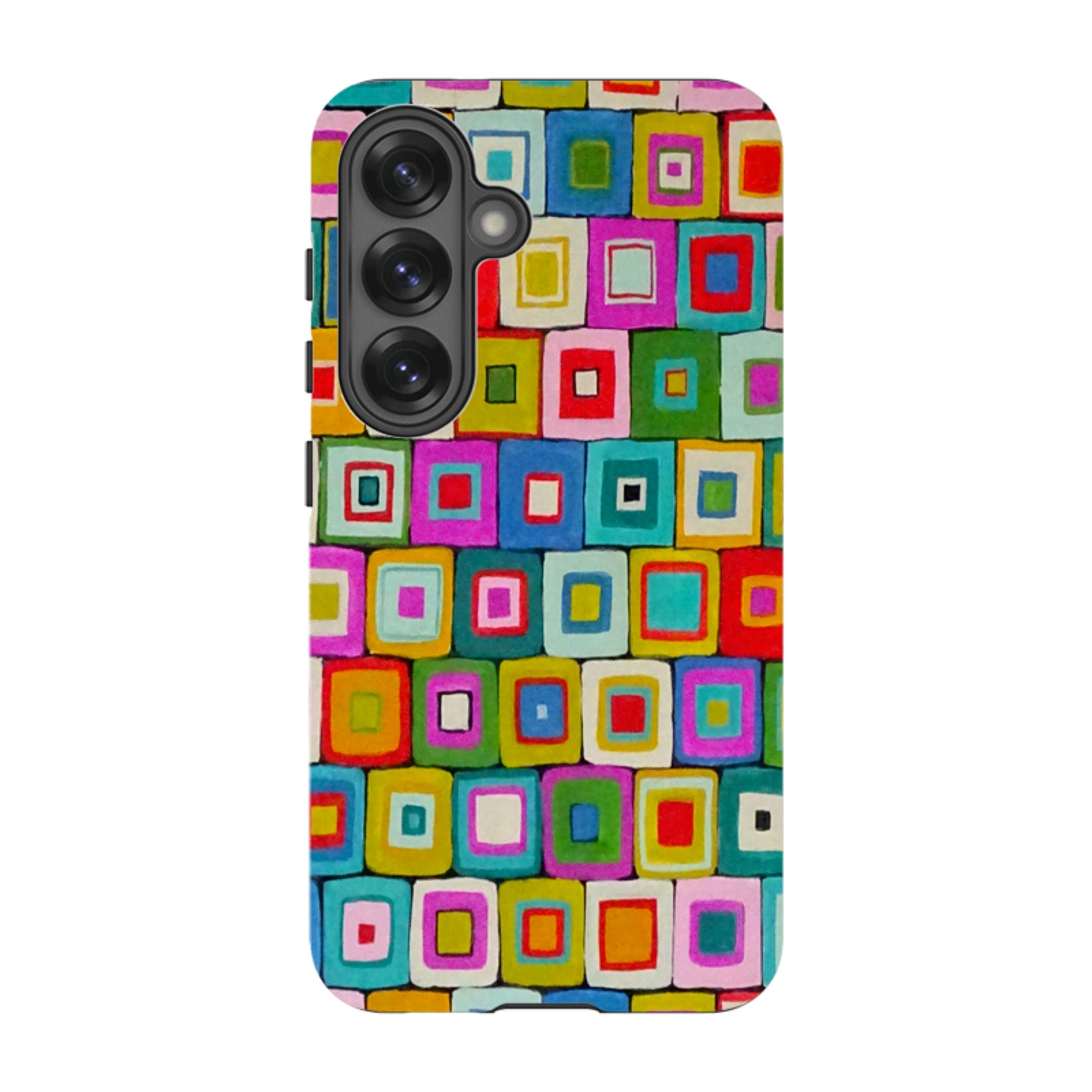 Samsung Tough Case - Atelier Blanket Squares Bright By Sarah Campbell