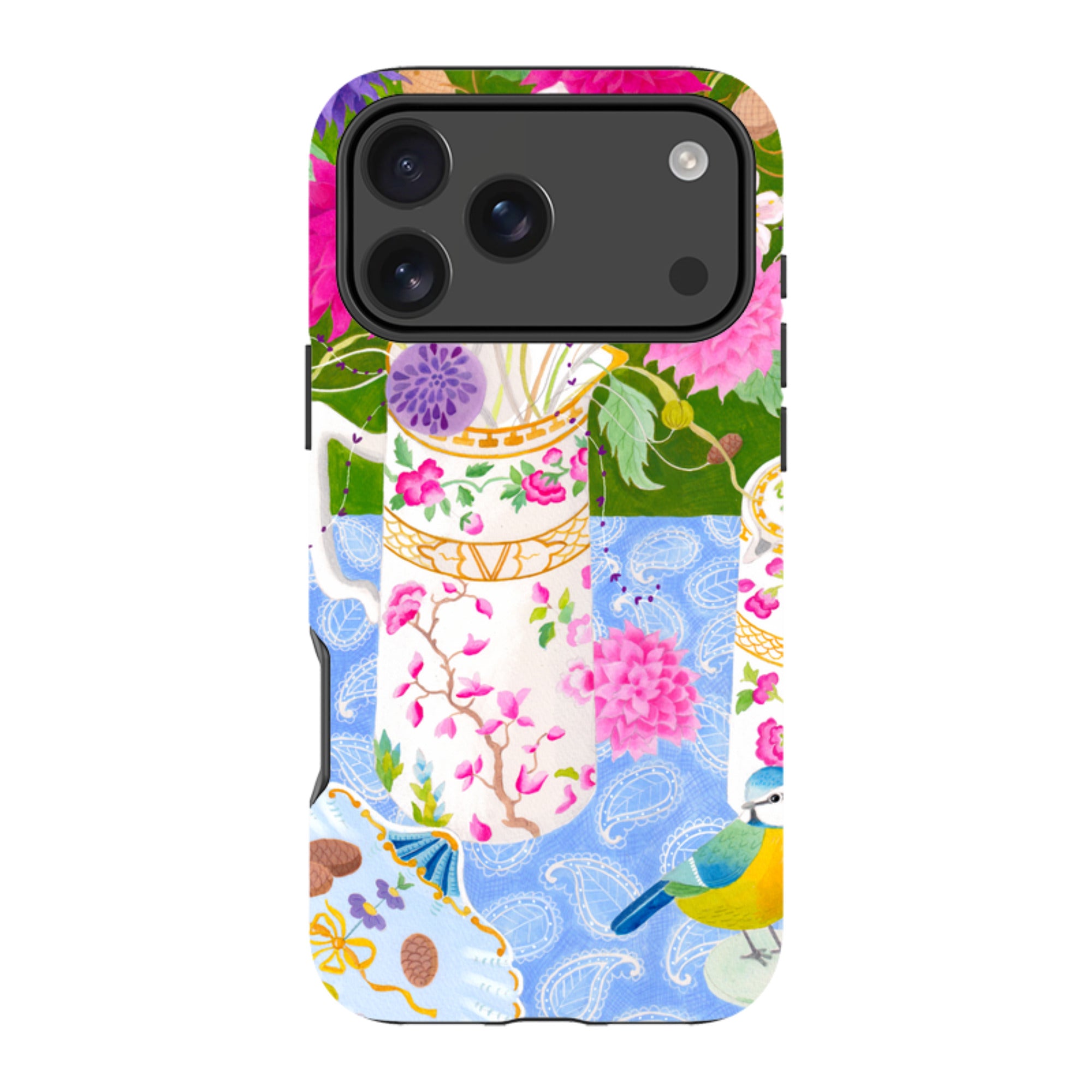 iPhone MagSafe Tough Case - Dahlias By Bex Parkin