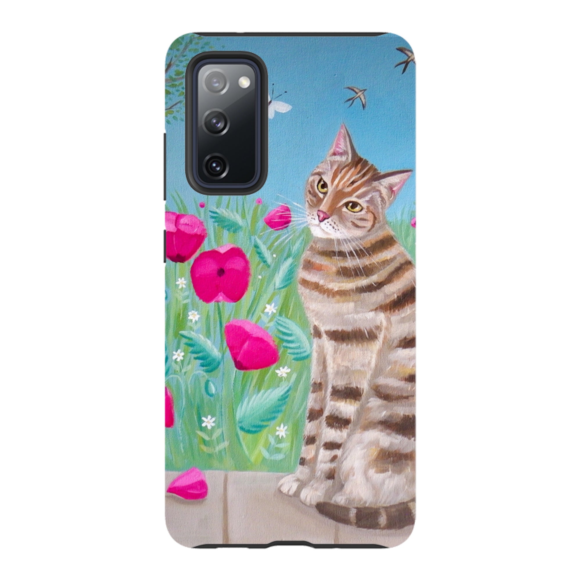 Samsung Tough Case - Cat Floral By Mary Stubberfield