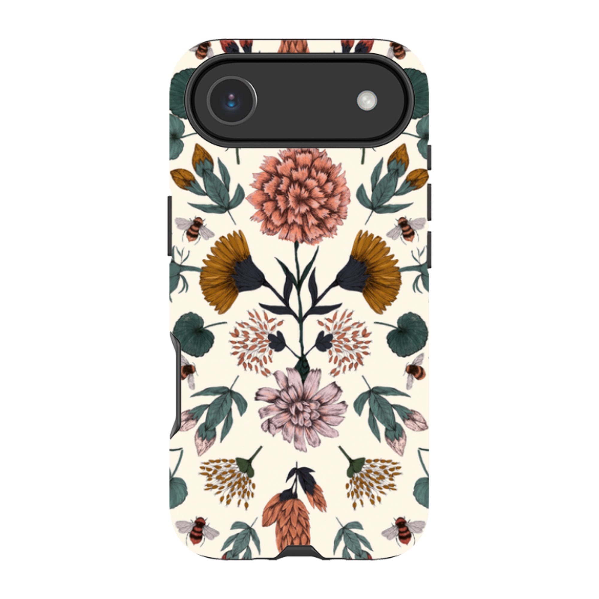 iPhone Tough Case - Floral Bees By Jade Mosinski