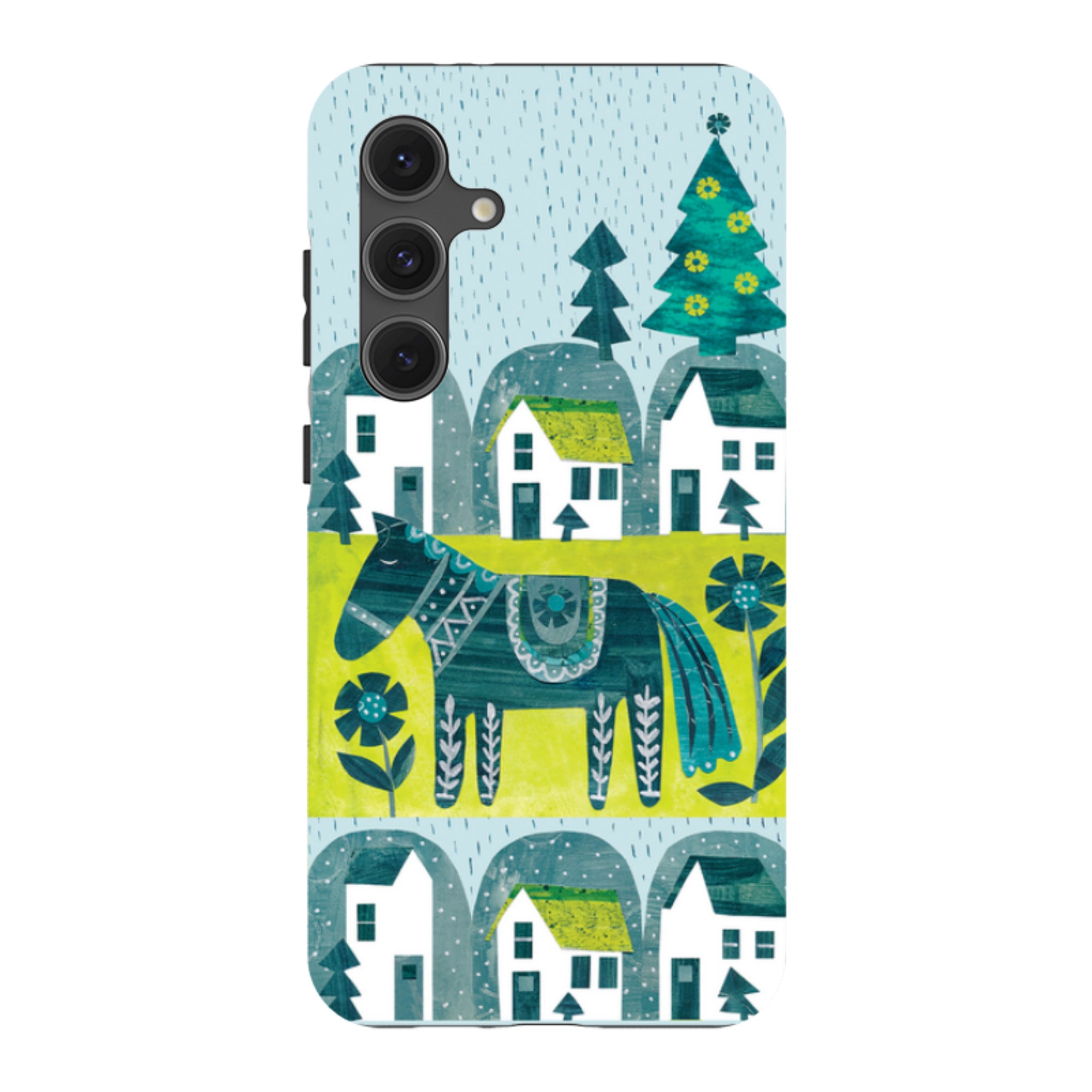 Samsung Tough Case - Winter Dala Horse By Tracey English
