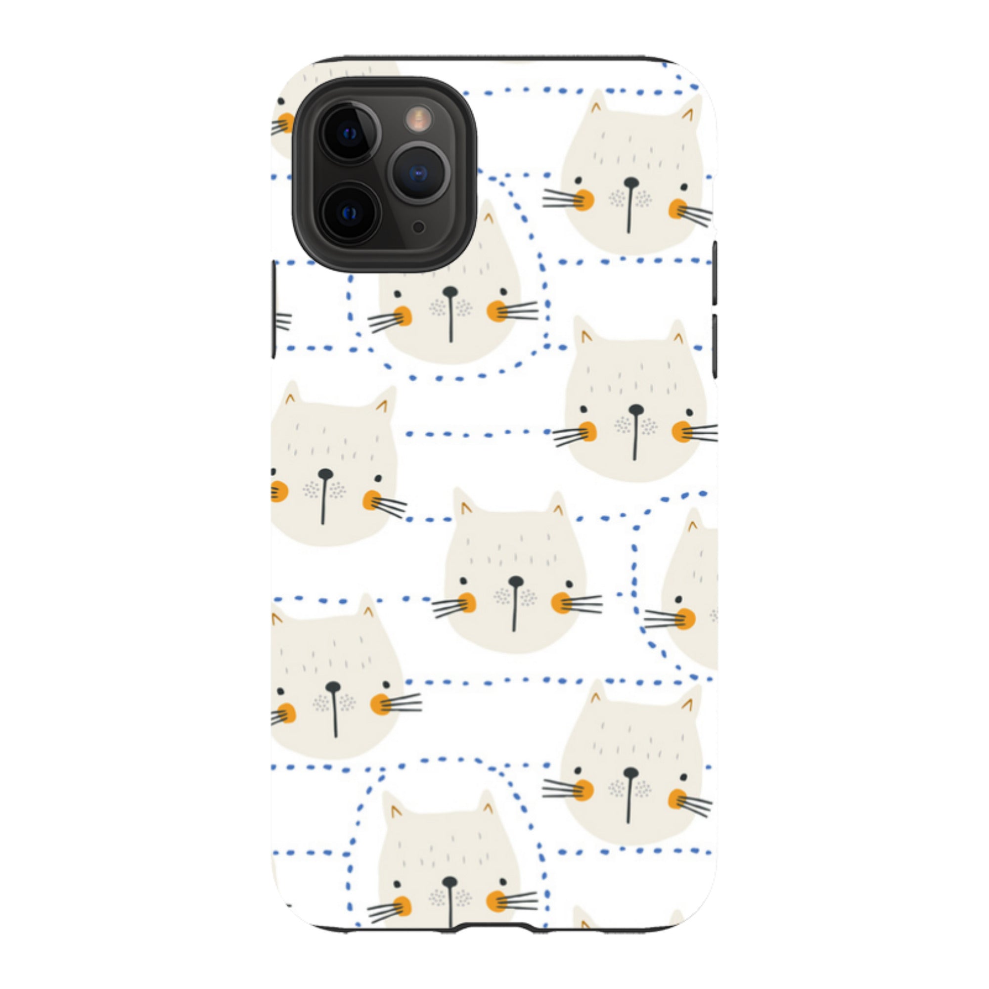 iPhone Tough Case - Cat Tiles
