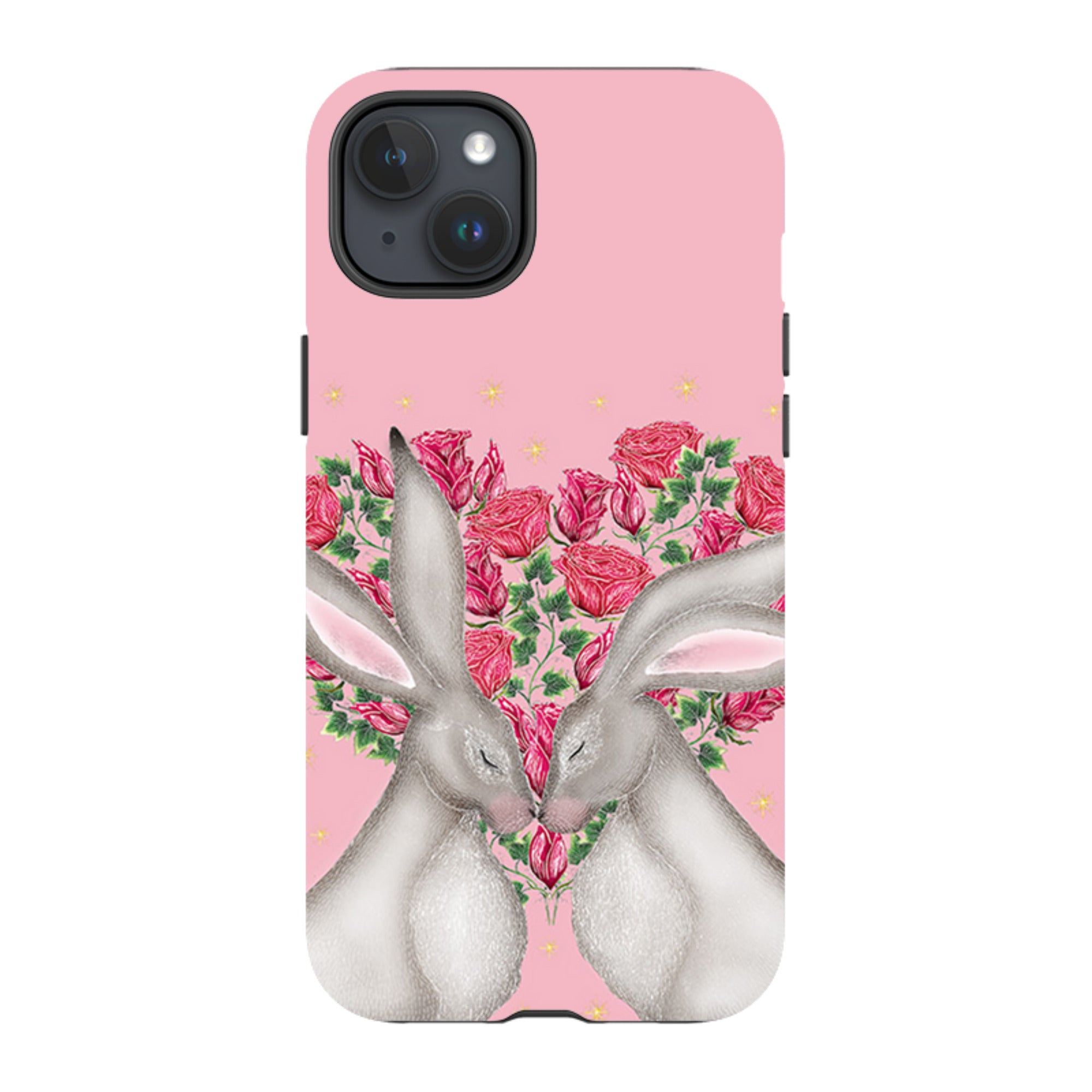 iPhone MagSafe Tough Case -  White Hares Rose Heart By Catherine Rowe