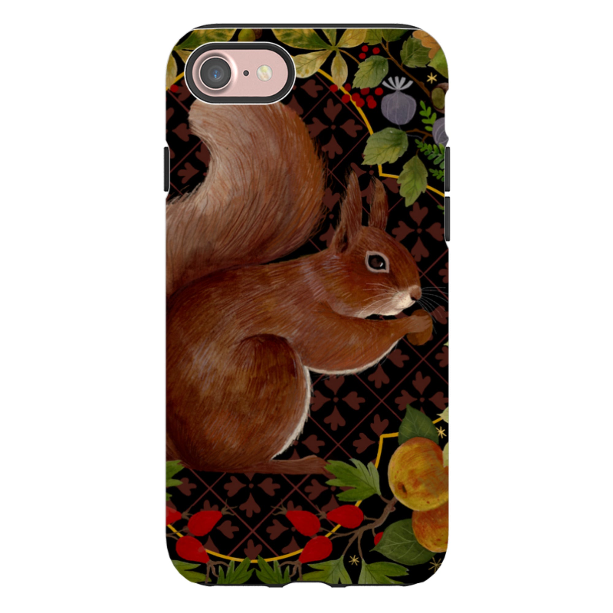 iPhone Tough Case - Squirrel Border By Bex Parkin