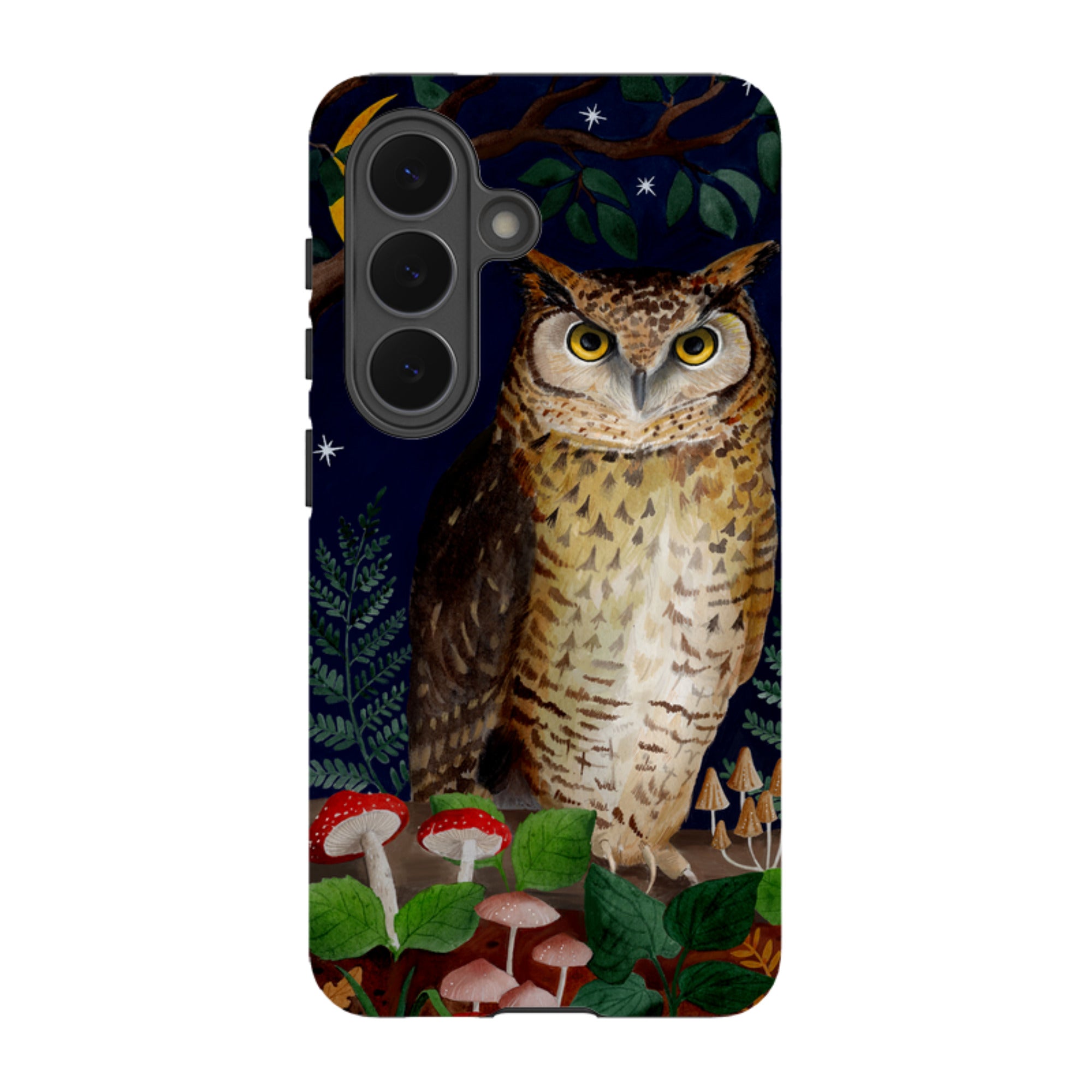 Samsung Tough Case - Mushroom Owl By Bex Parkin