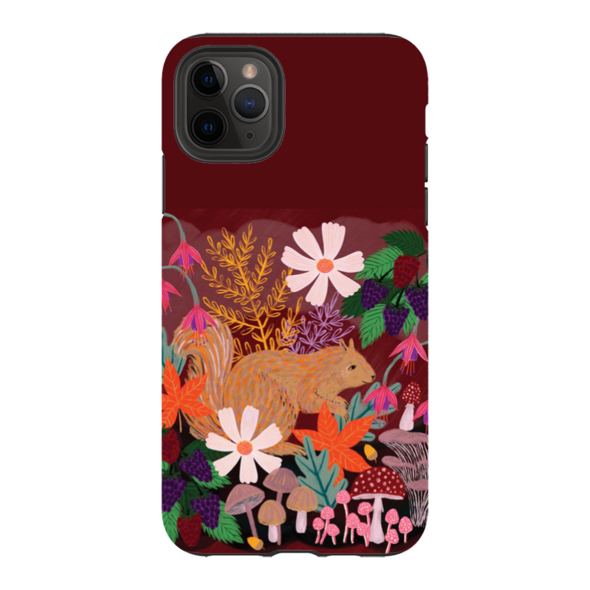 iPhone Tough Case - Autumn Squirrel By Lee Foster Wilson