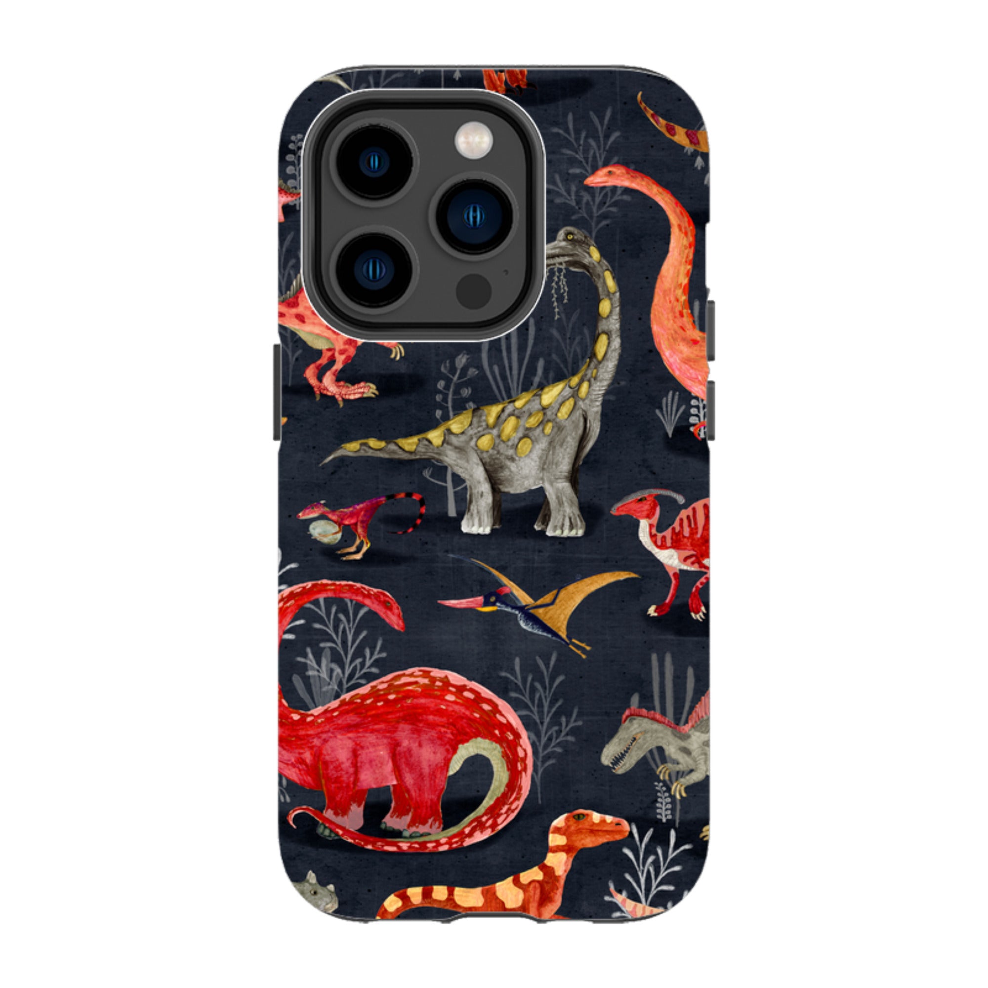 iPhone Tough Case - Parisian Dinosaurs By Katherine Quinn