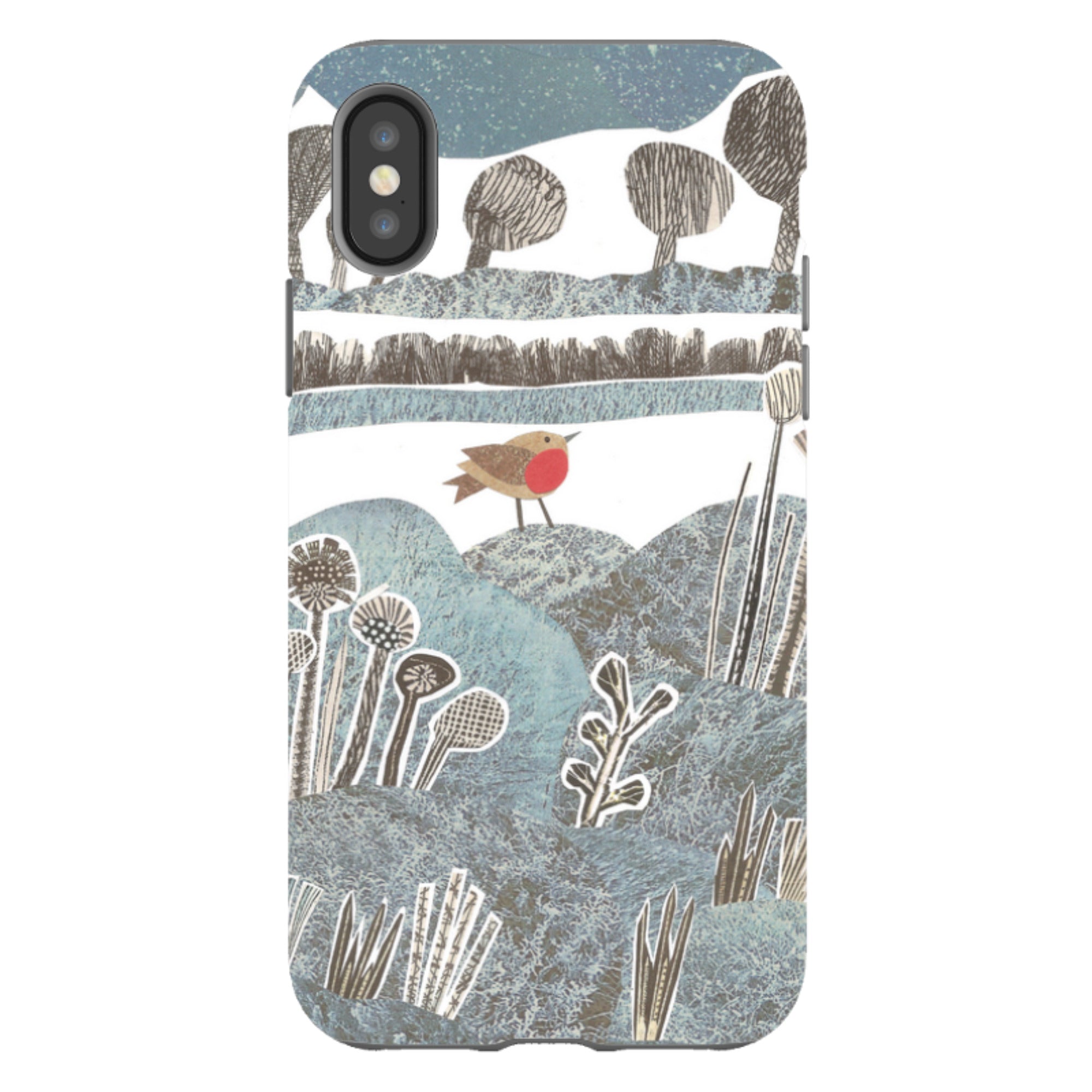 iPhone Tough Case - Frost Robin By Jane Robbins