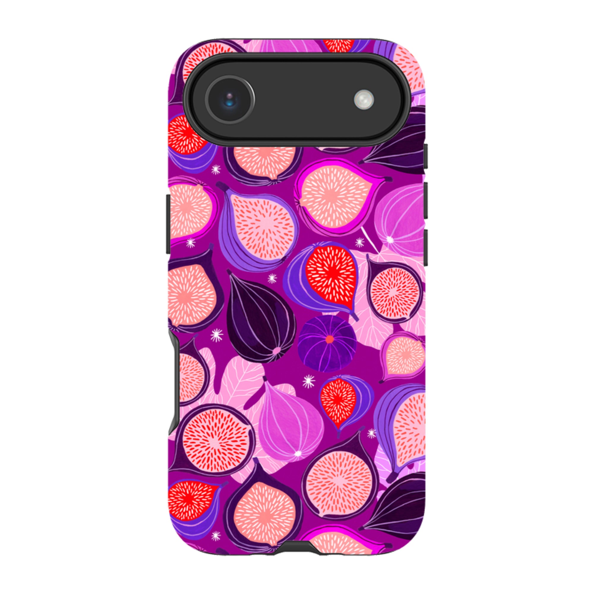 iPhone Tough Case - Ficolino Purple Pattern By Madalina Andronic