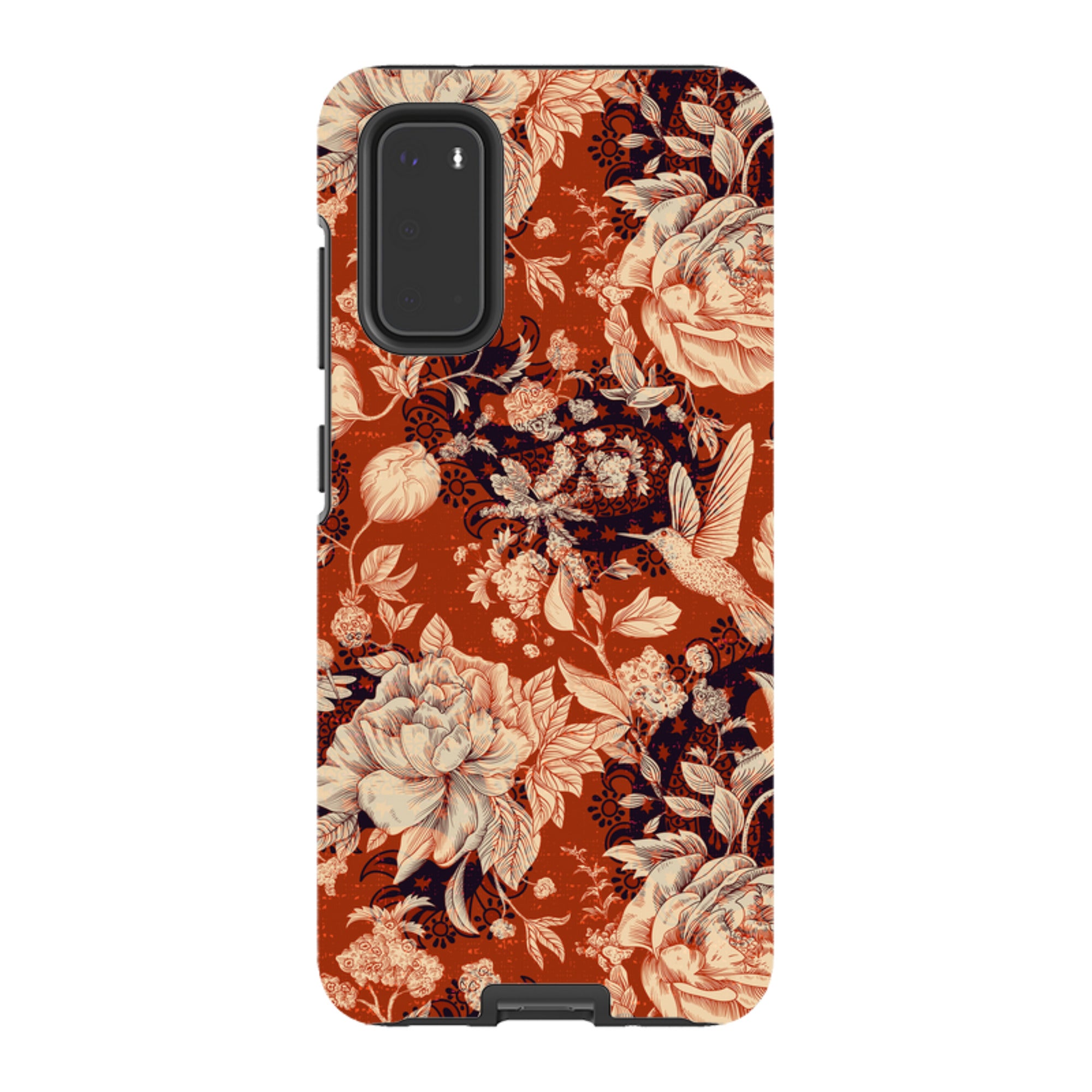 Samsung Tough Case - Brown Peonies