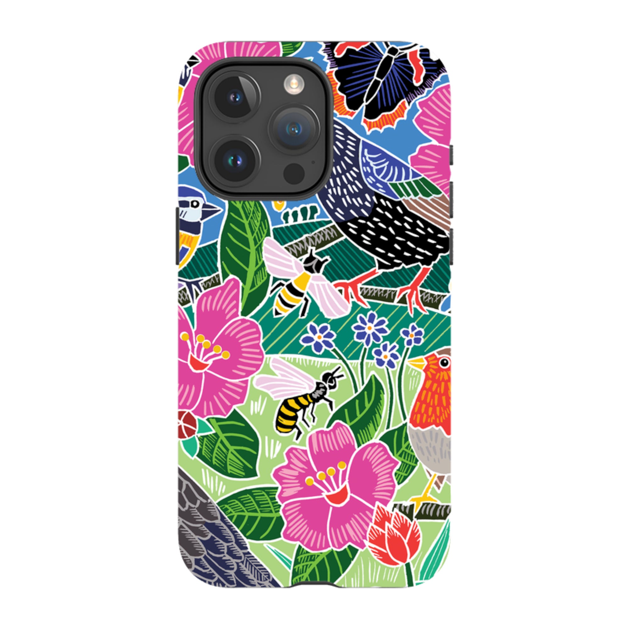 iPhone Tough Case - Garden Bird Jigsaw A By Kate Heiss