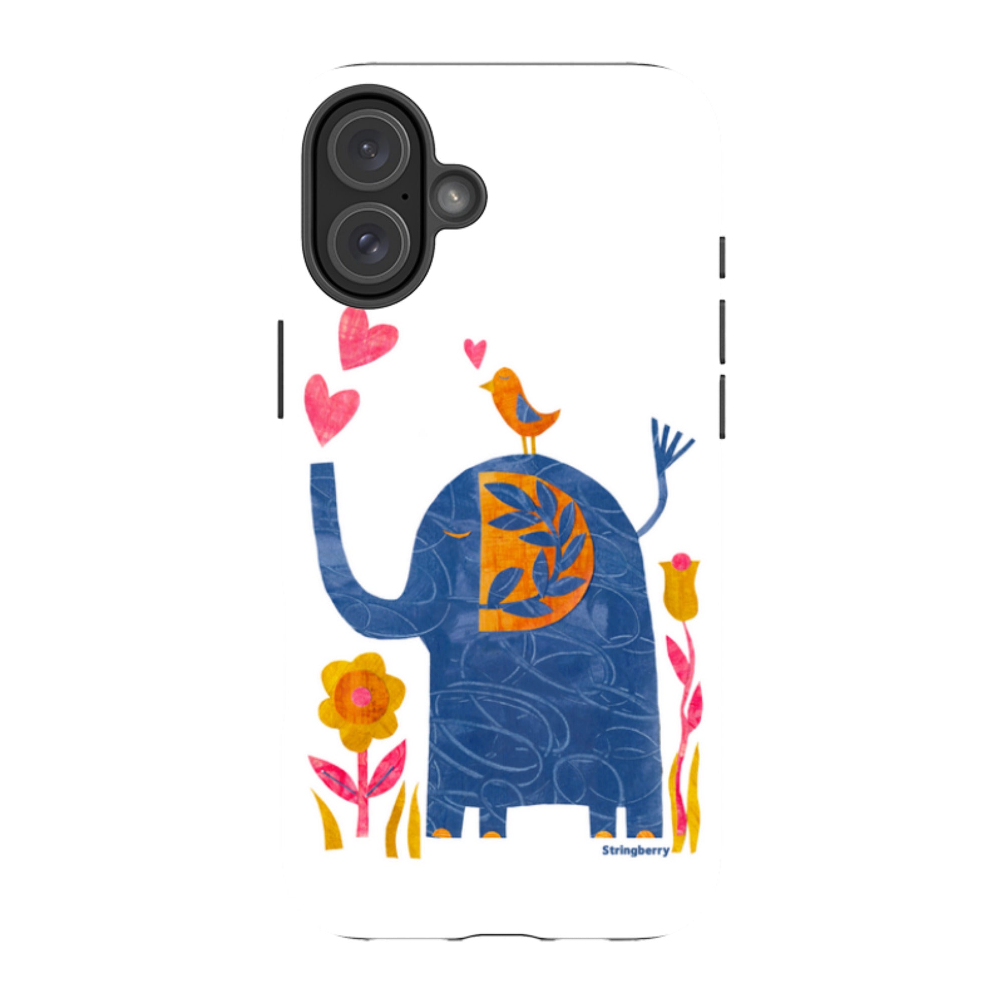 iPhone MagSafe Tough Case - Elephant In Love By Tracey English