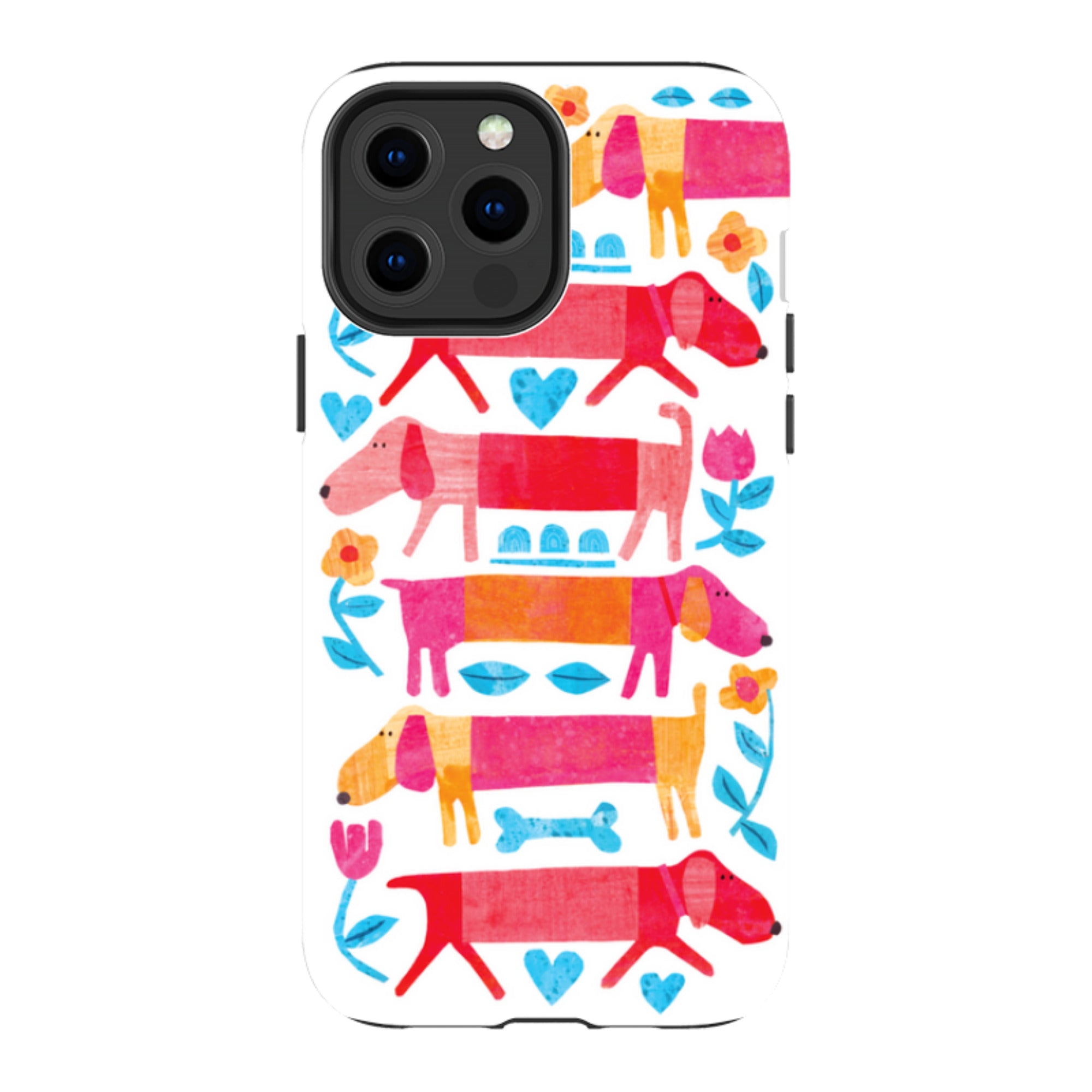 iPhone Tough Case - Sausage Dog By Tracey English