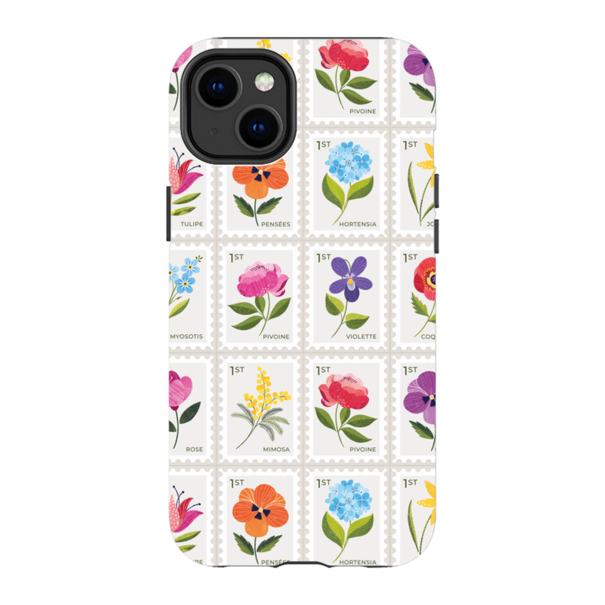 iPhone MagSafe Tough Case -  Floral Postage Stamps By Ali Brookes