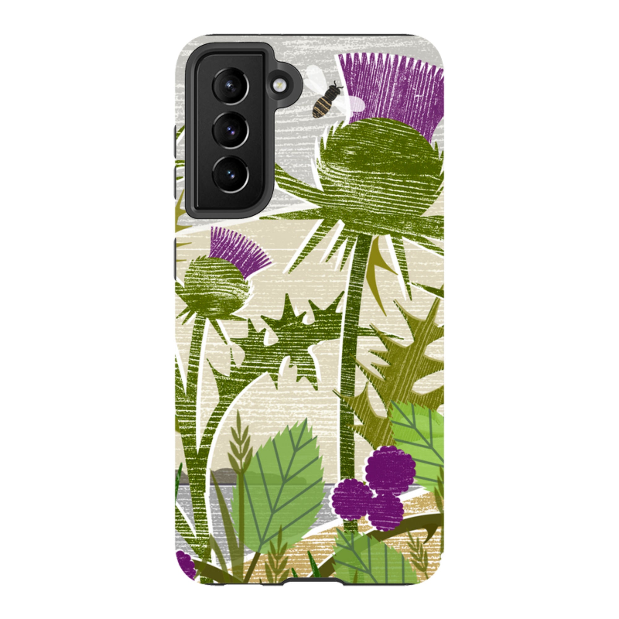 Samsung Tough Case - Purple Thistle By Liane Payne