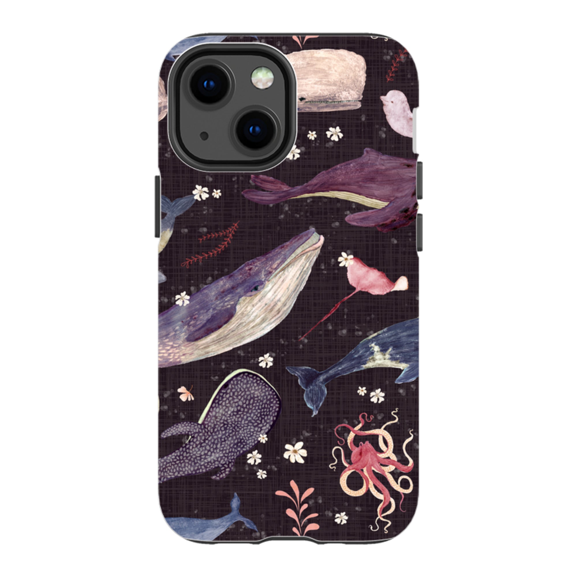 iPhone Tough Case - Whale Song Grape By Katherine Quinn