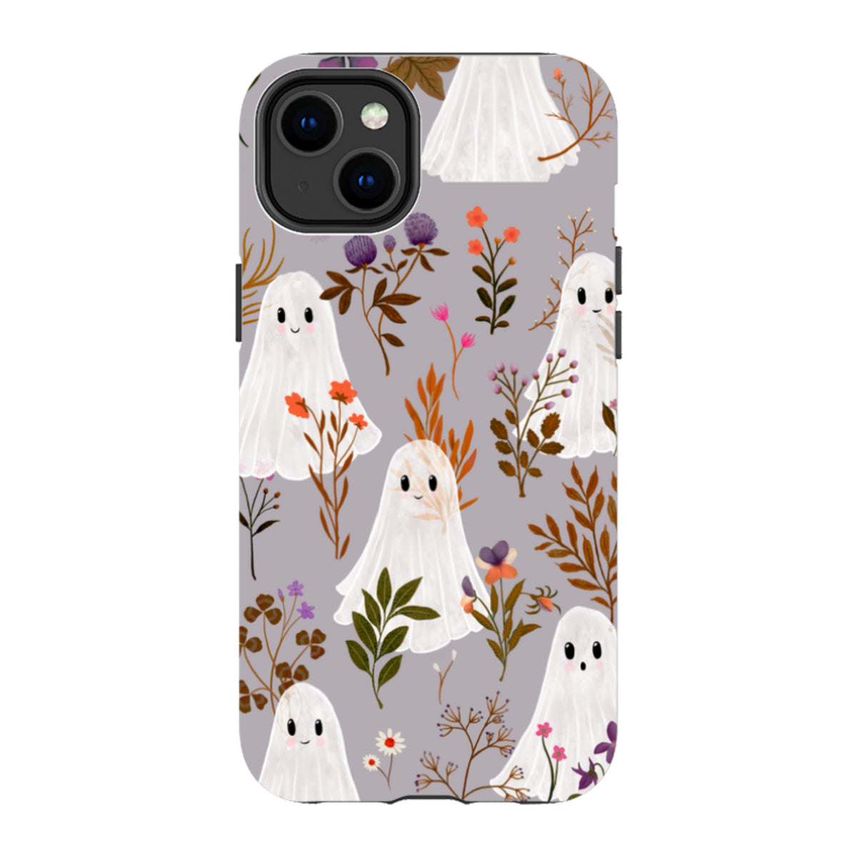 iPhone Tough Case - Ghost in the Garden - Mauve By Katherine Quinn