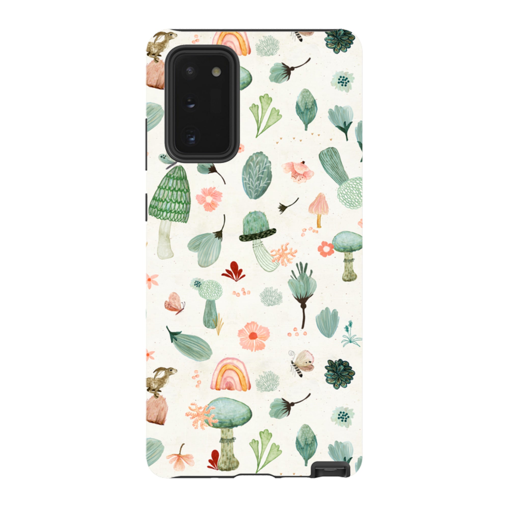 Samsung Tough Case - Mushroom World Cream By Katherine Quinn
