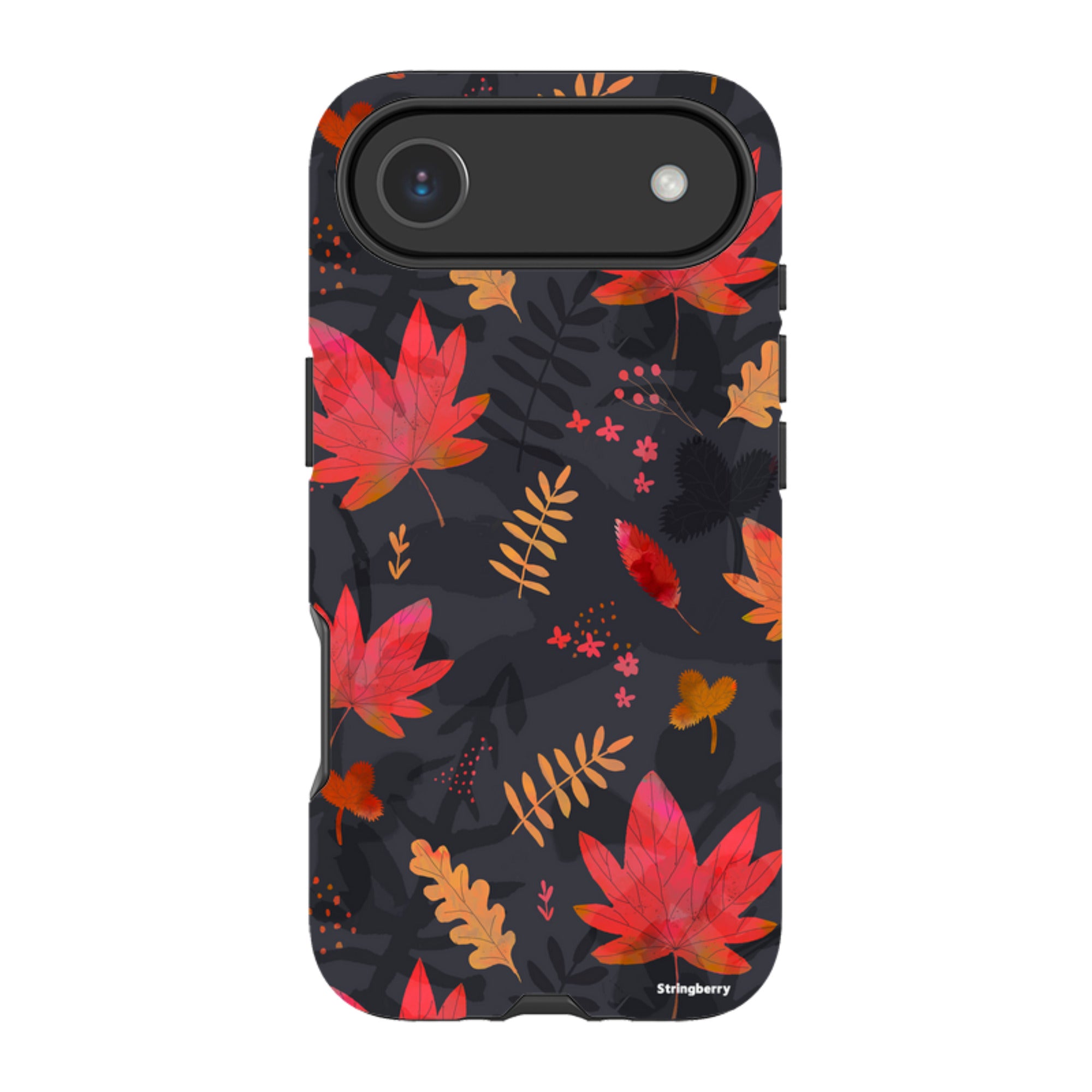 iPhone Tough Case - Autumn Leaves Dark