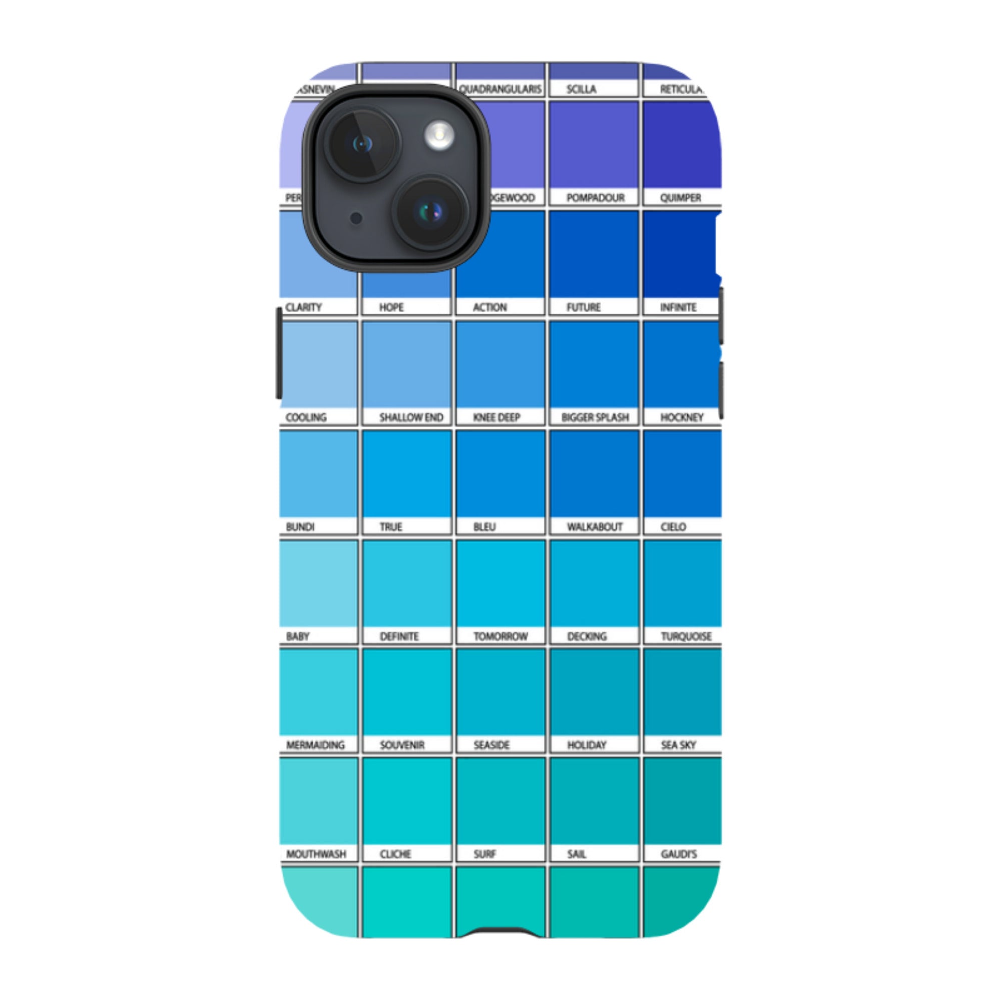 iPhone Tough Case - Blue Chromology By Kitty Joseph