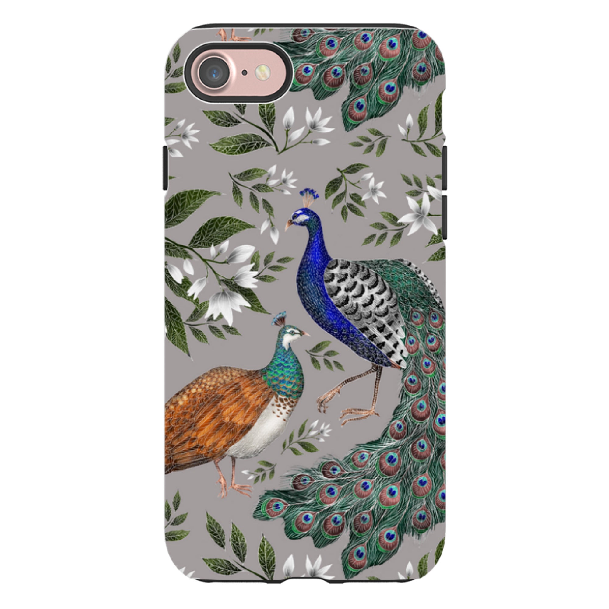 iPhone Tough Case - Peahen And Peacock By Catherine Rowe