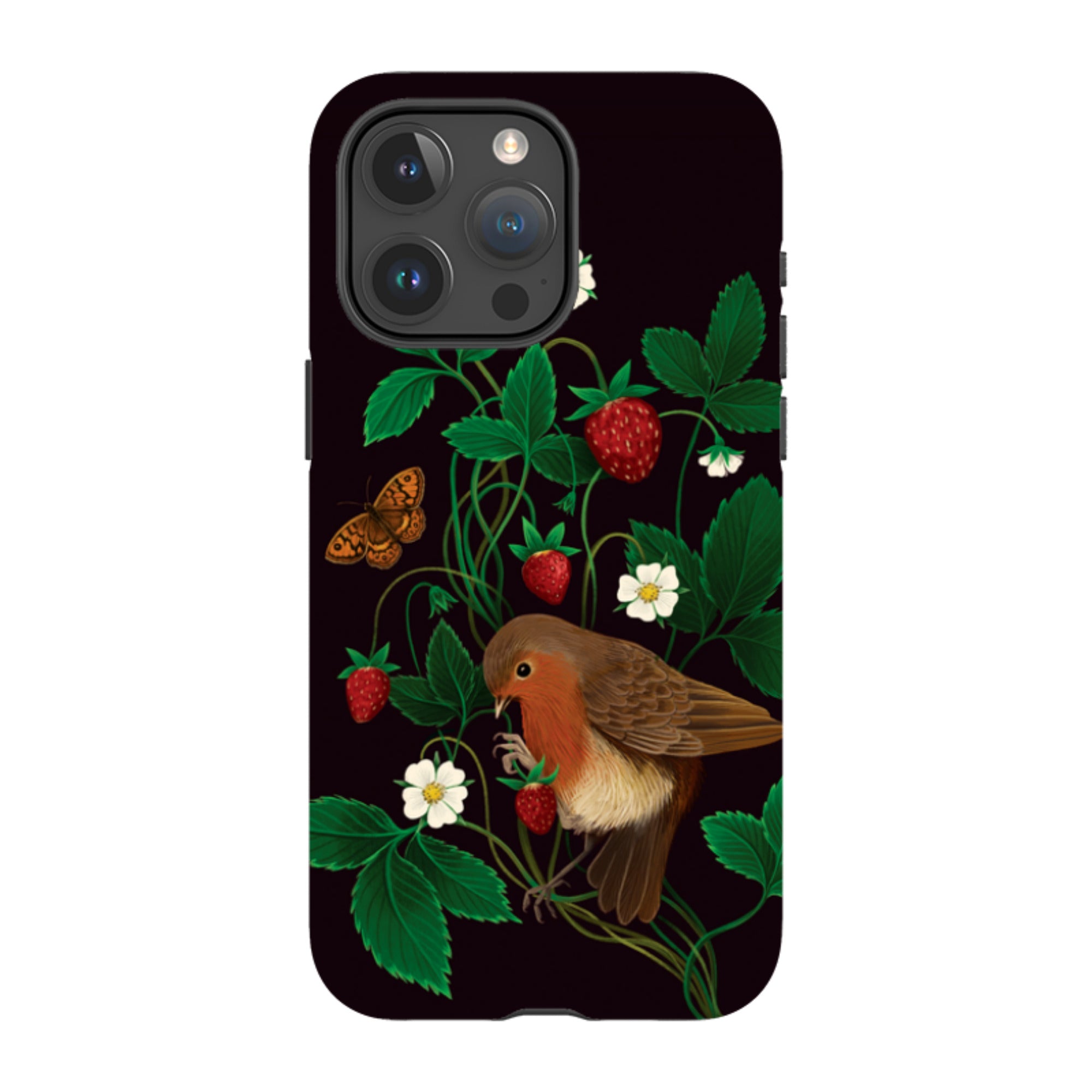 iPhone MagSafe Tough Case - Strawberry Thief By Anna Stead
