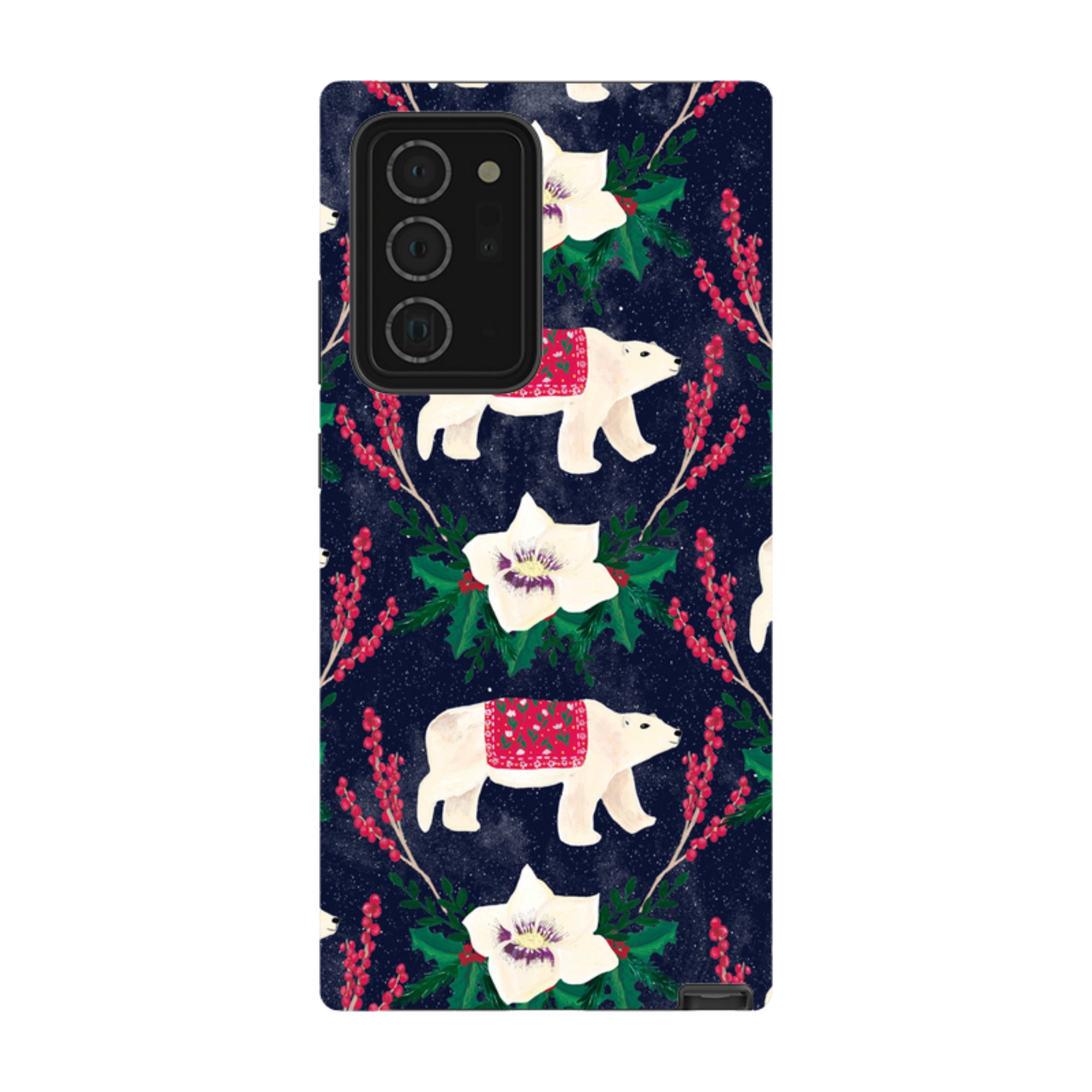 Samsung Tough Case - Midnight Polar Bears By Abby Jacobs