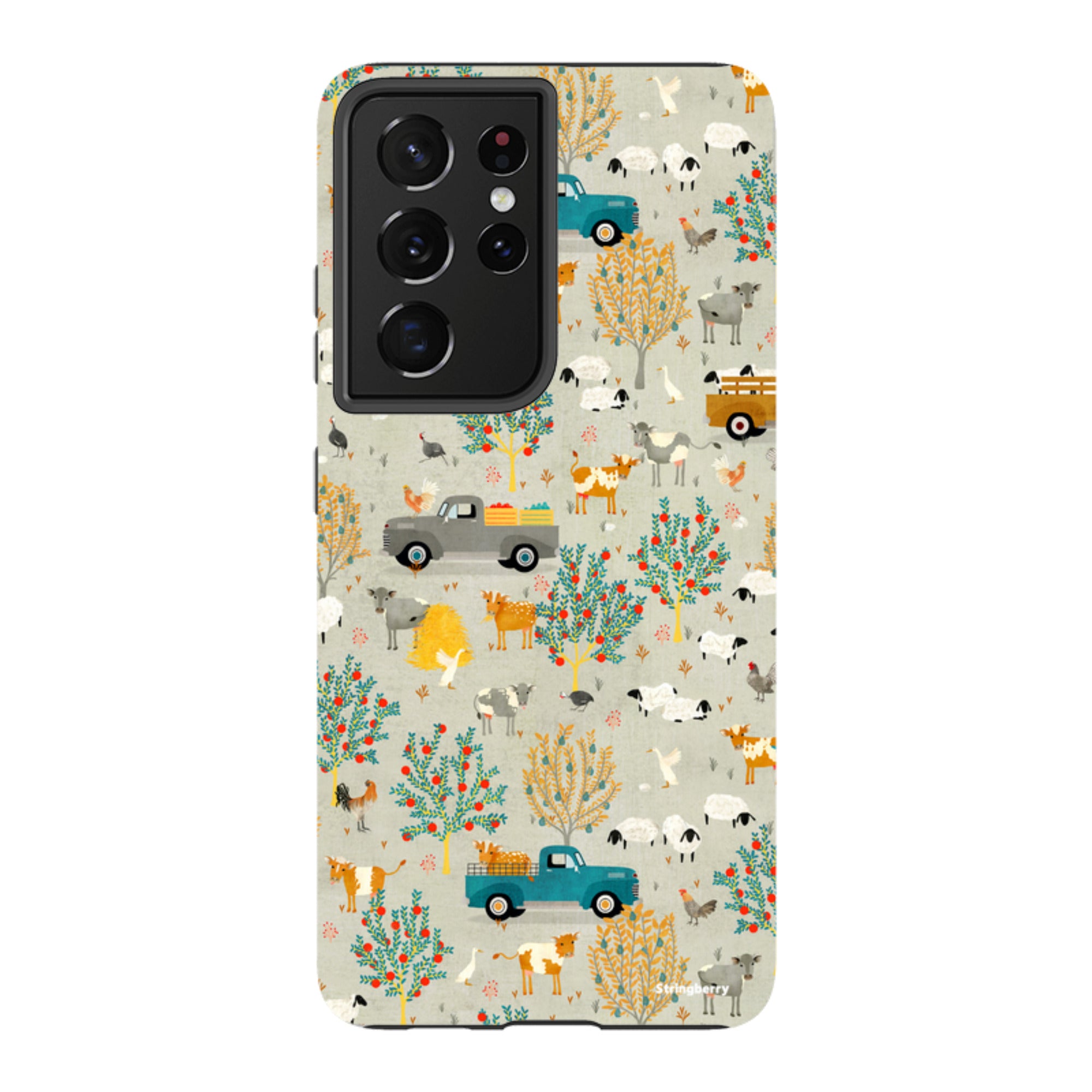 Samsung Tough Case - Farm Life Grey By Katherine Quinn