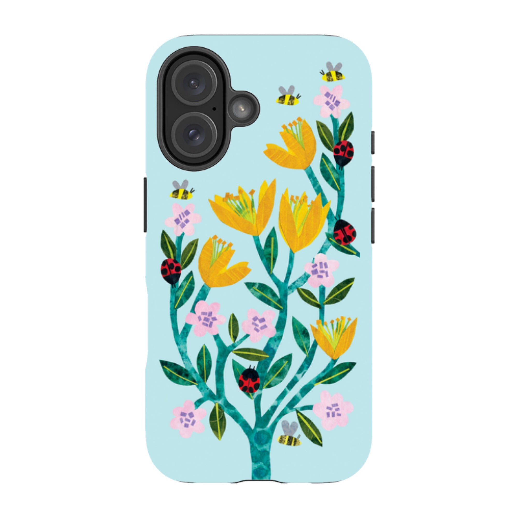 iPhone Tough Case - Blossoms And Ladybirds By Tracey English