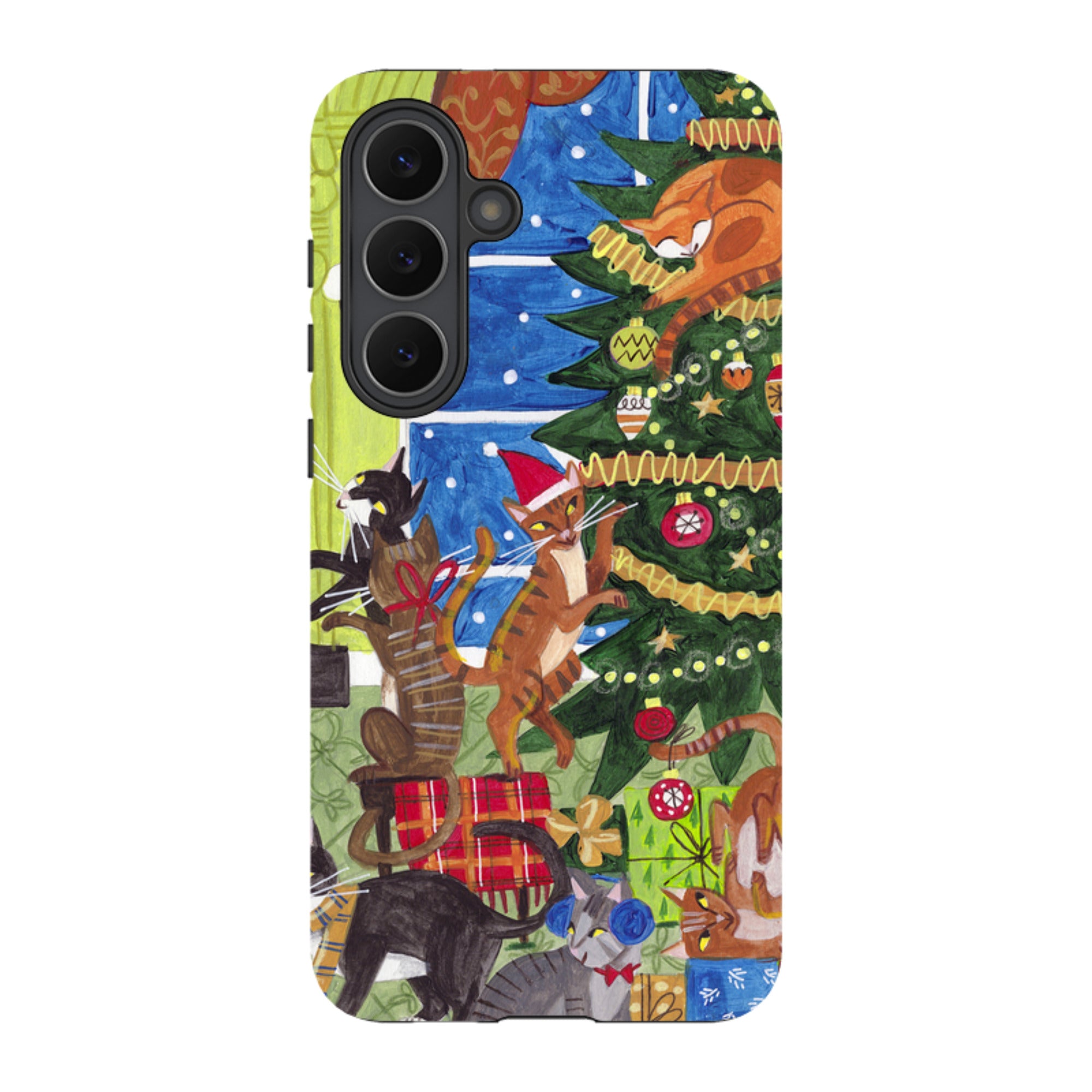 Samsung Tough Case - Christmas cats By Caroline Bonne Muller