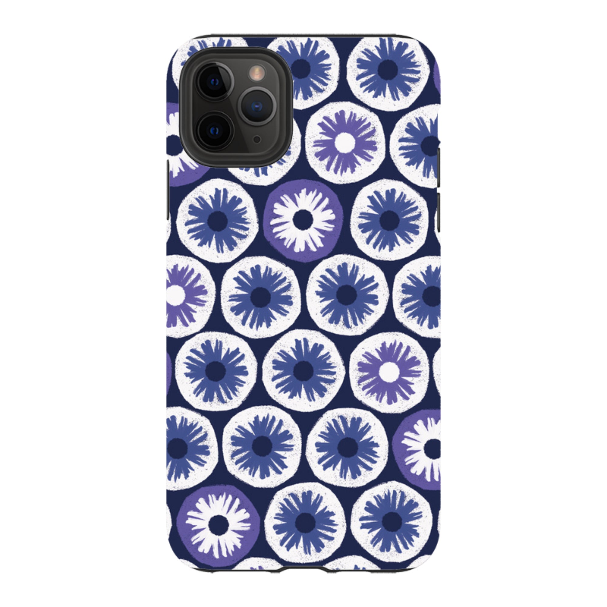 iPhone Tough Case - Penny Flowers Blue By Ali Brookes